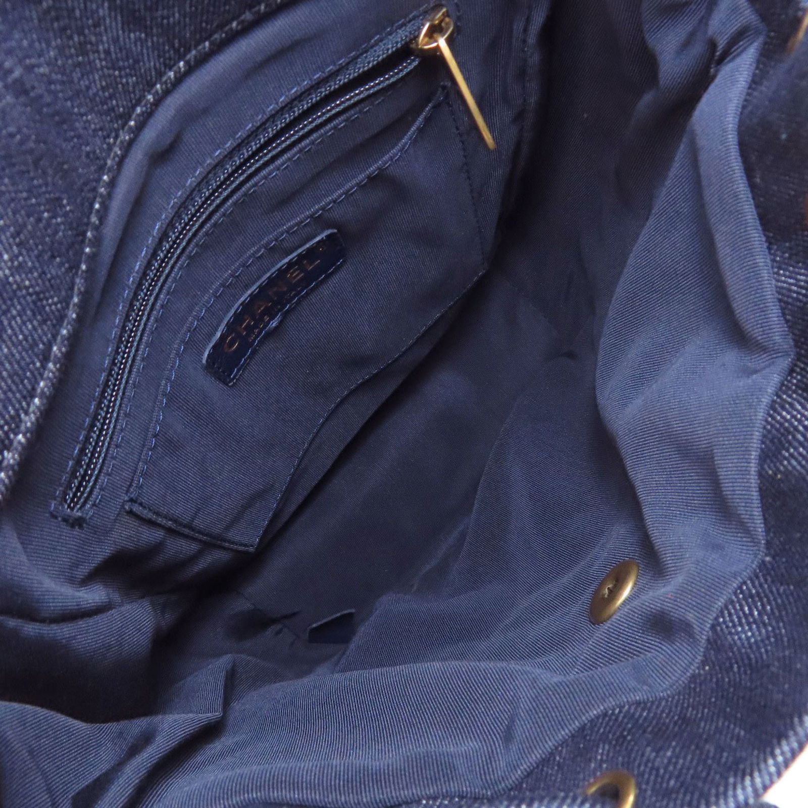 Denim Chanel Backpack - 5
