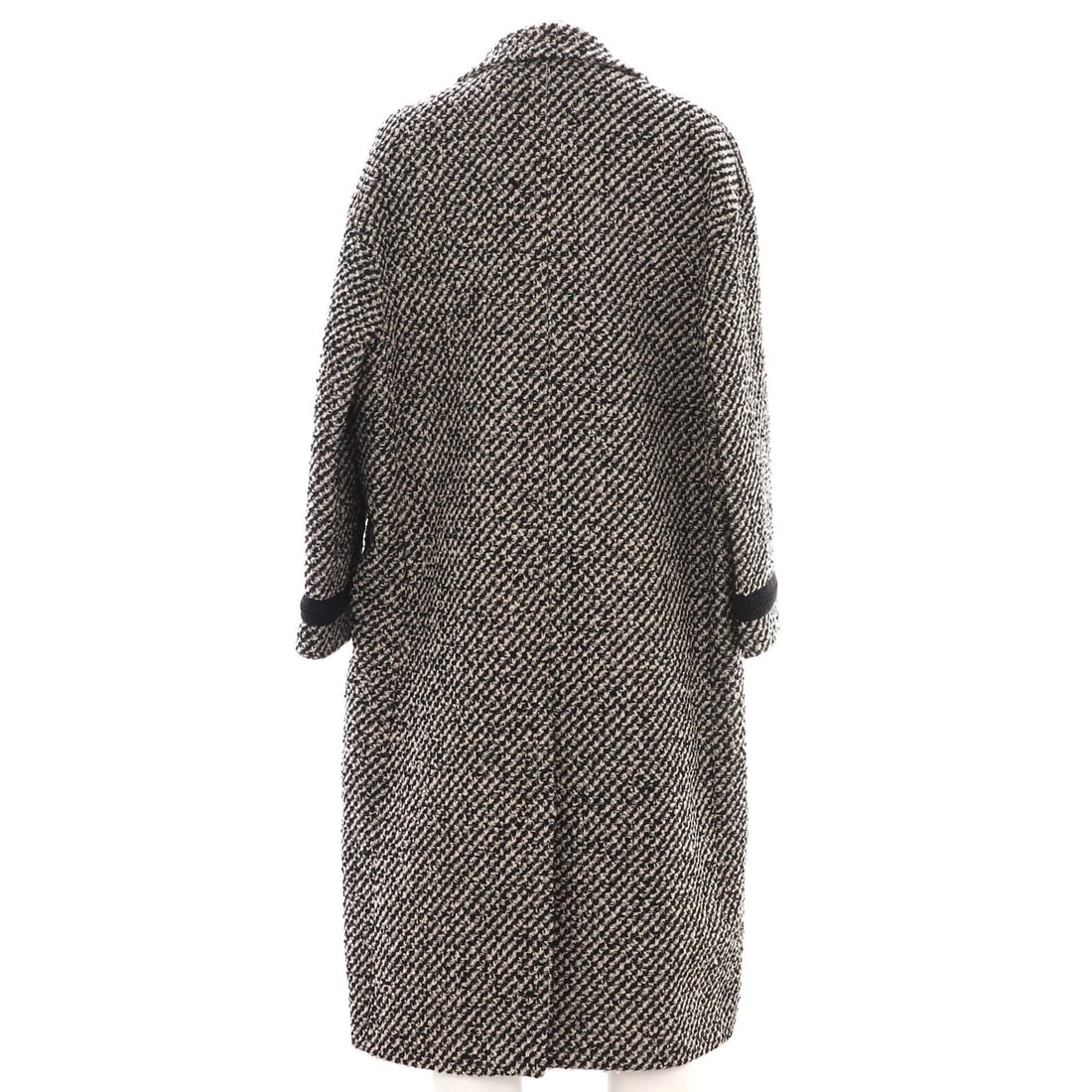 Tweed Gucci Women's Button Up Belted Long Coat - 2