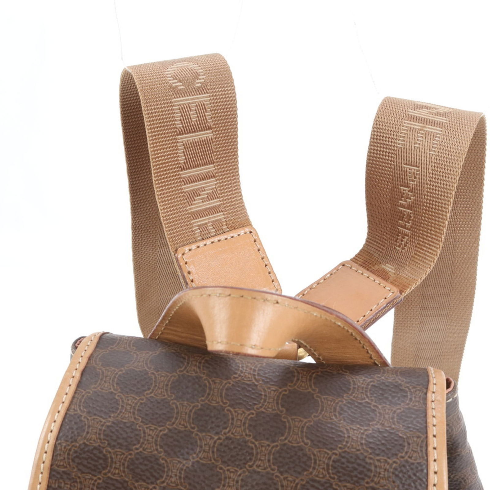 Coated Canvas - Celine Backpack - Shoulder Bag Leather - 2