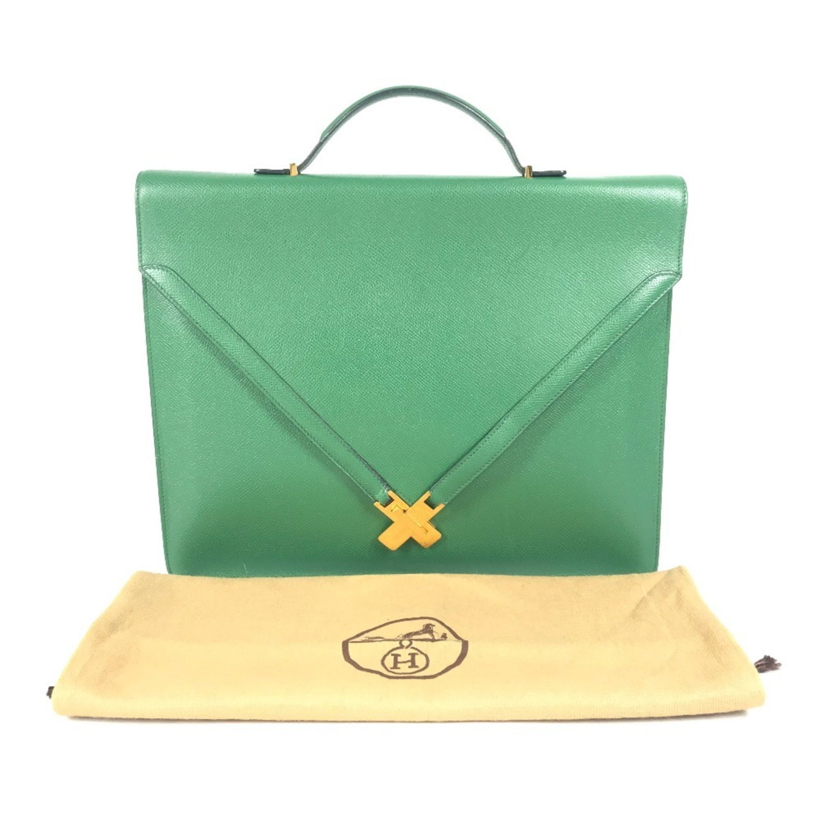 Tote Bag Courchevel Leather - Hermes Briefcase - Handbag - 2