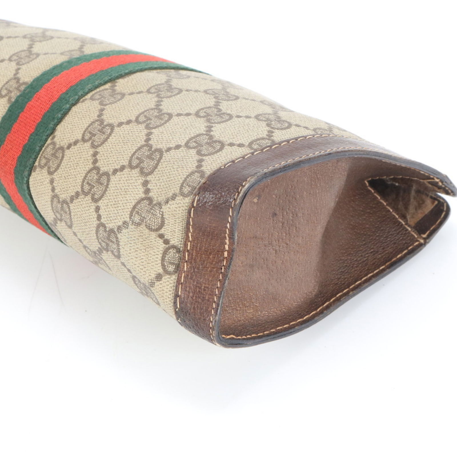 Coated Canvas - Gucci Clutch Bag Leather - 3