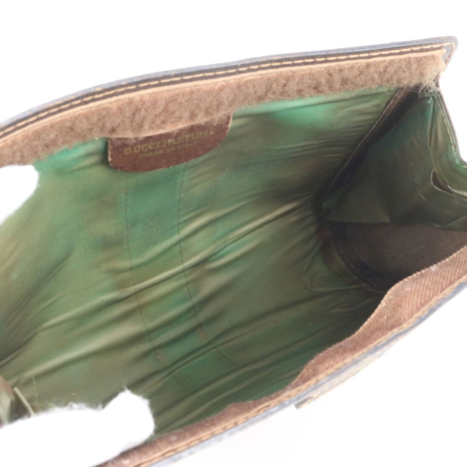 Coated Canvas - Gucci Clutch Bag Leather - 7