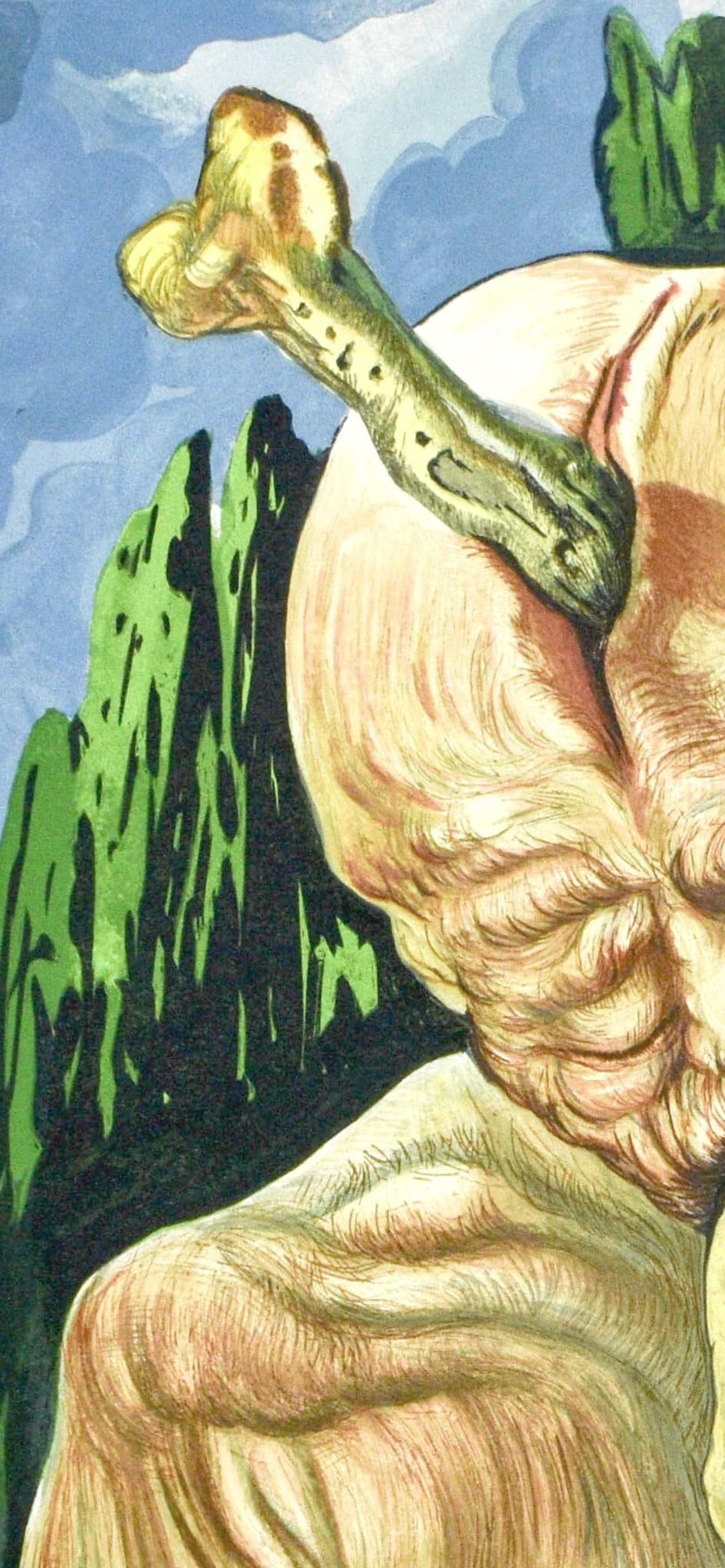 Woodcut - Salvador Dali - Inferno XXVII (Michler/ Lpsinger 1039-1138; Field 189-200) - La Divina - 3