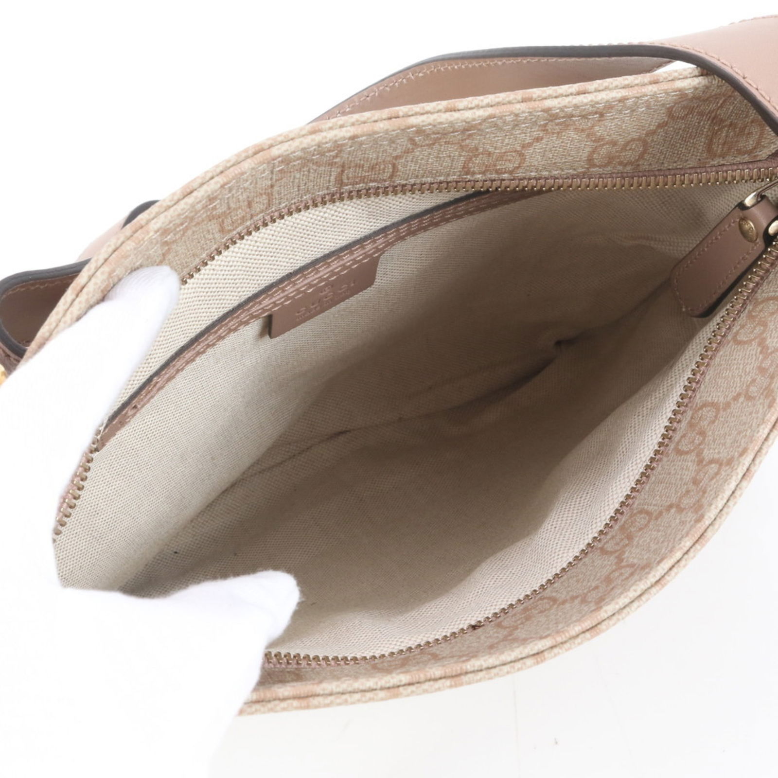 Coated Canvas - Gucci Handbag - Shoulder Bag Leather - 7