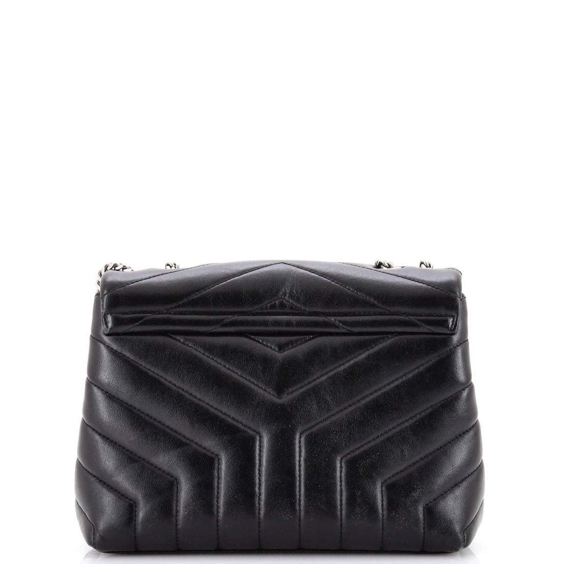 Small Saint Laurent Loulou Shoulder Bag Matelasse Chevron Leather - 5