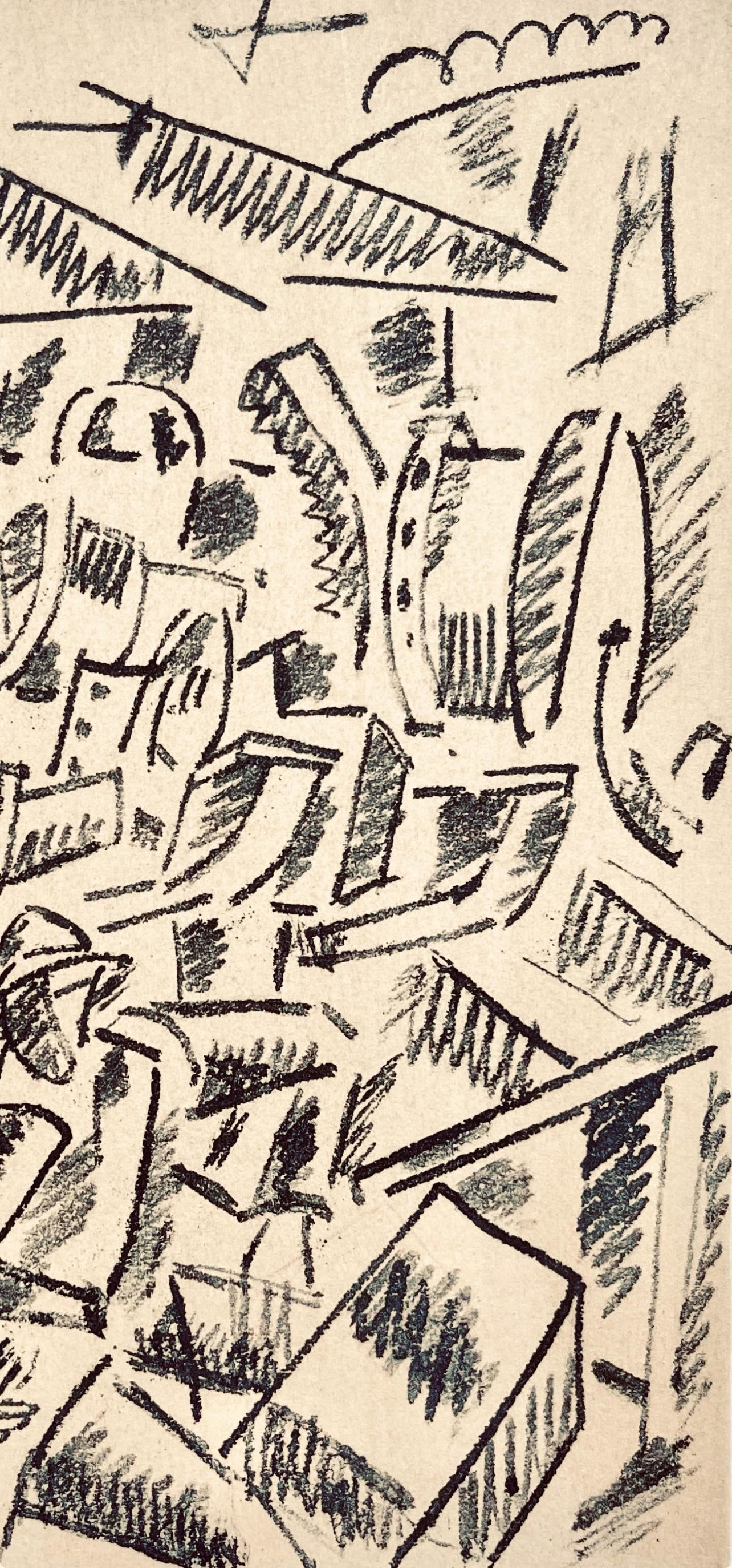 Lithograph - Fernand Lger - Hissage de Forme Mobile - Dessins de Guerre 1915-16 - 2