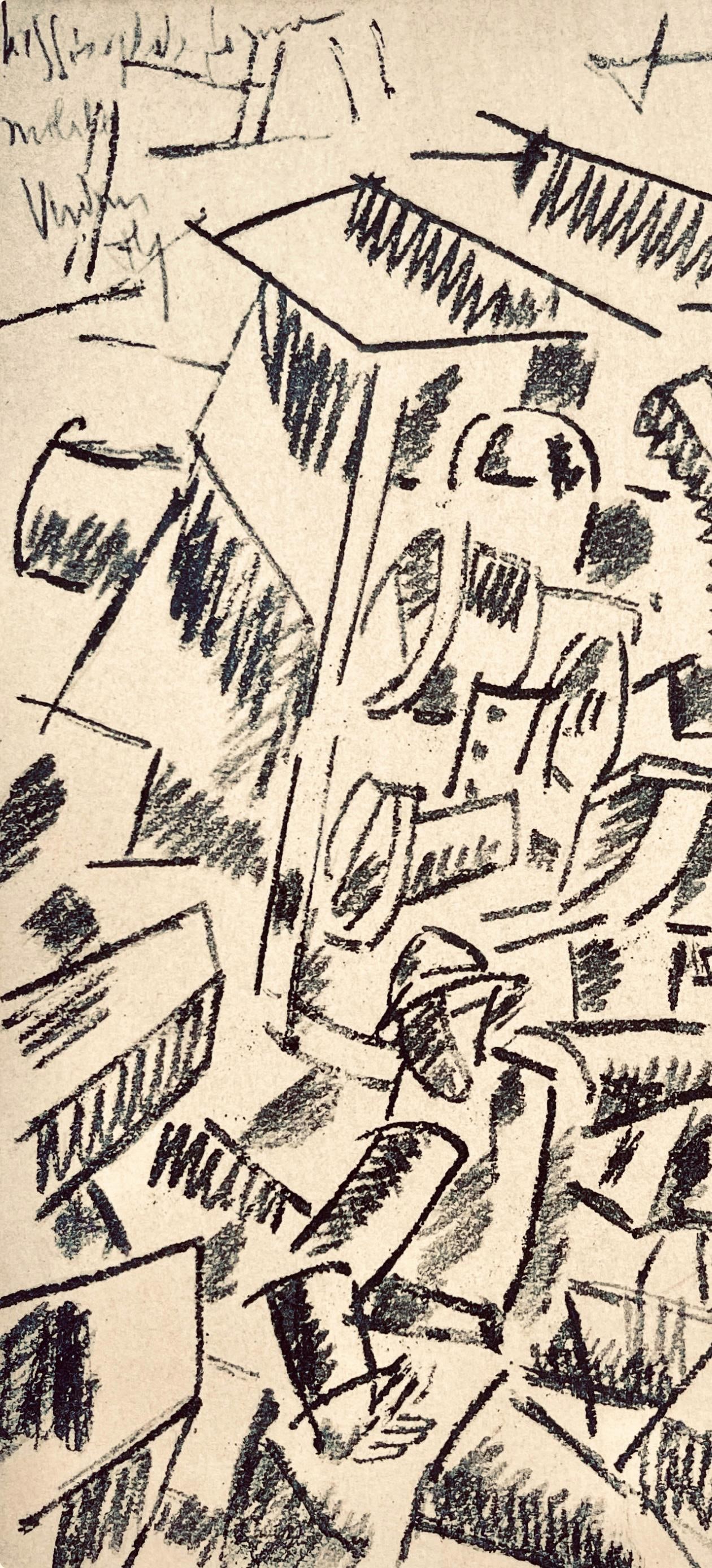 Lithograph - Fernand Lger - Hissage de Forme Mobile - Dessins de Guerre 1915-16 - 4