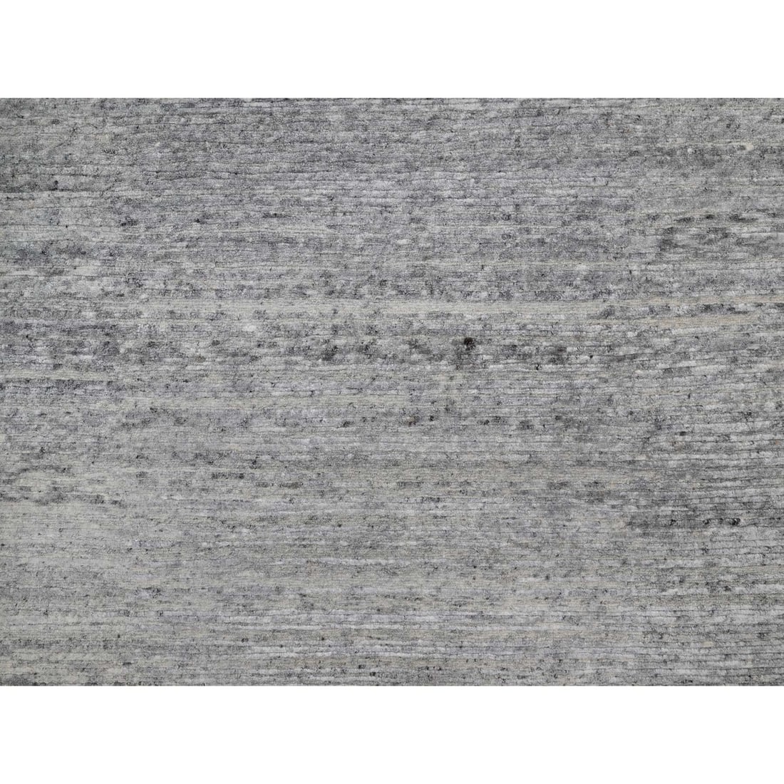 Rug 8'x9'10" Gray Modern Design Nepali Weave Hand Knotted Natural Wool - 8