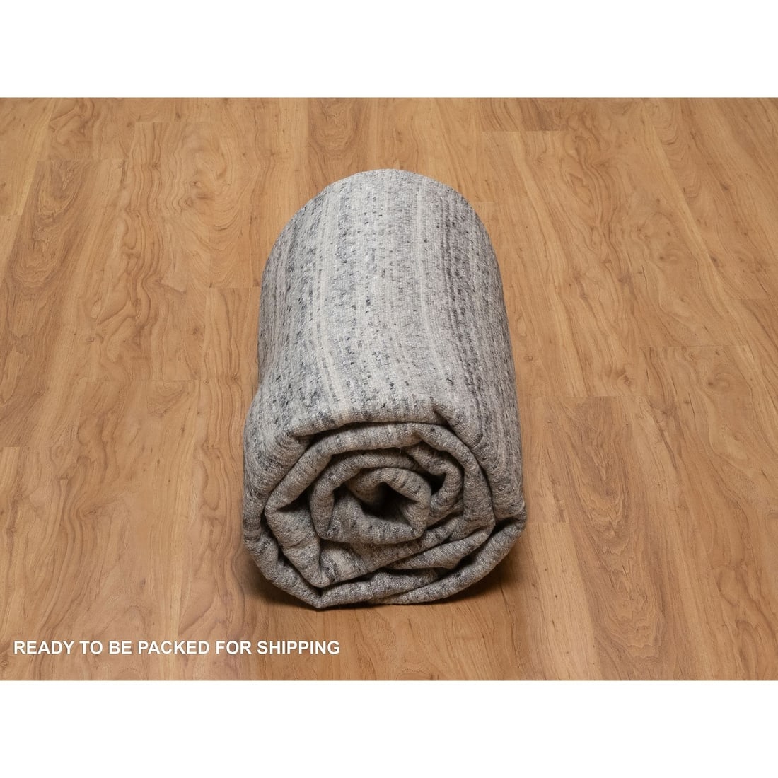 Rug 8'x9'10" Gray Modern Design Nepali Weave Hand Knotted Natural Wool - 9