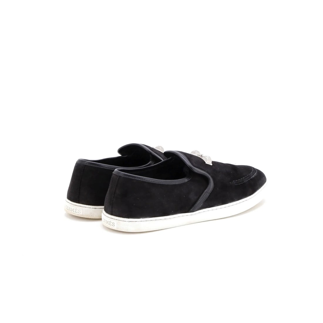 Suede Hermes Women's Jour Loafers - 3