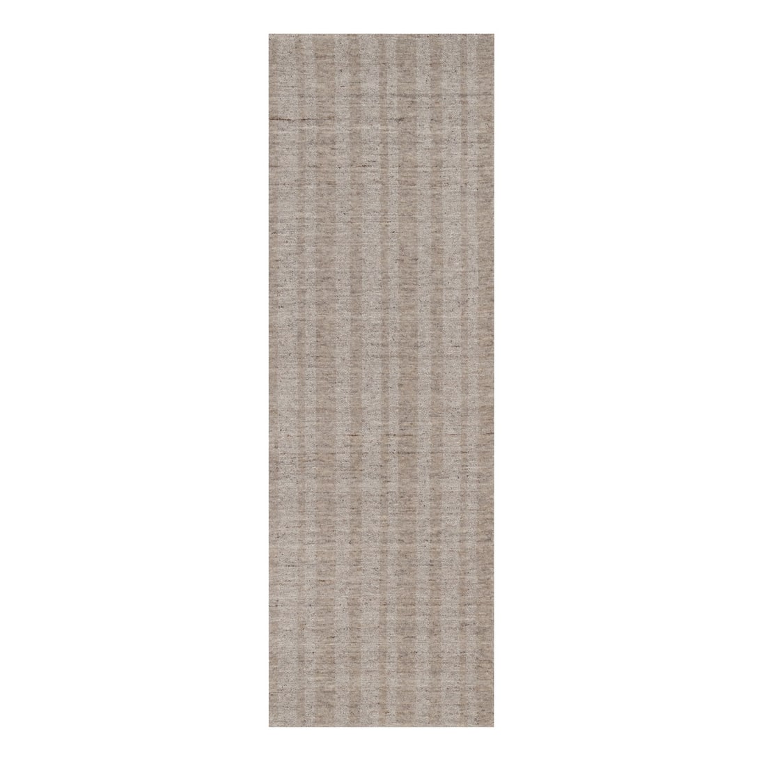 Rug 2'6"x8' Brown Natural Wool Salt and Pepper Effect Hand Loomed Runner (1 of 8)