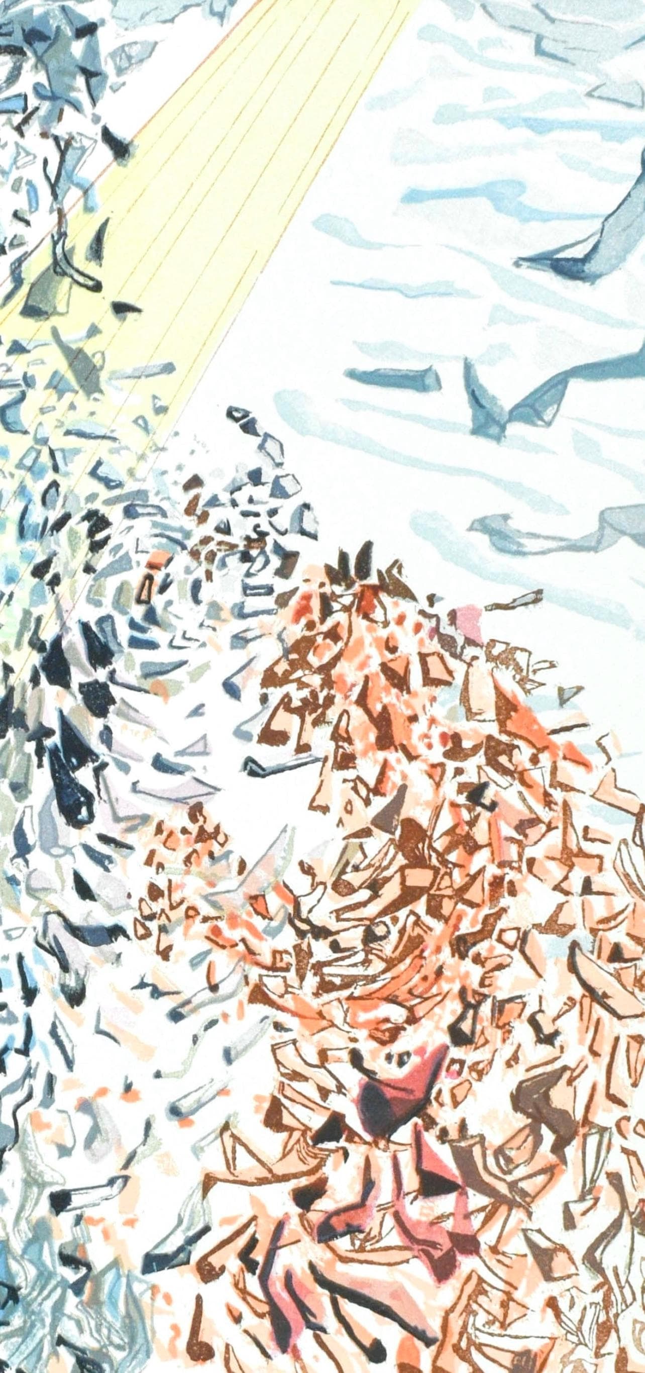 Woodcut - Salvador Dali - Paradiso XI (Michler/ Lpsinger 1039-1138; Field 189-200) - La Divina - 3