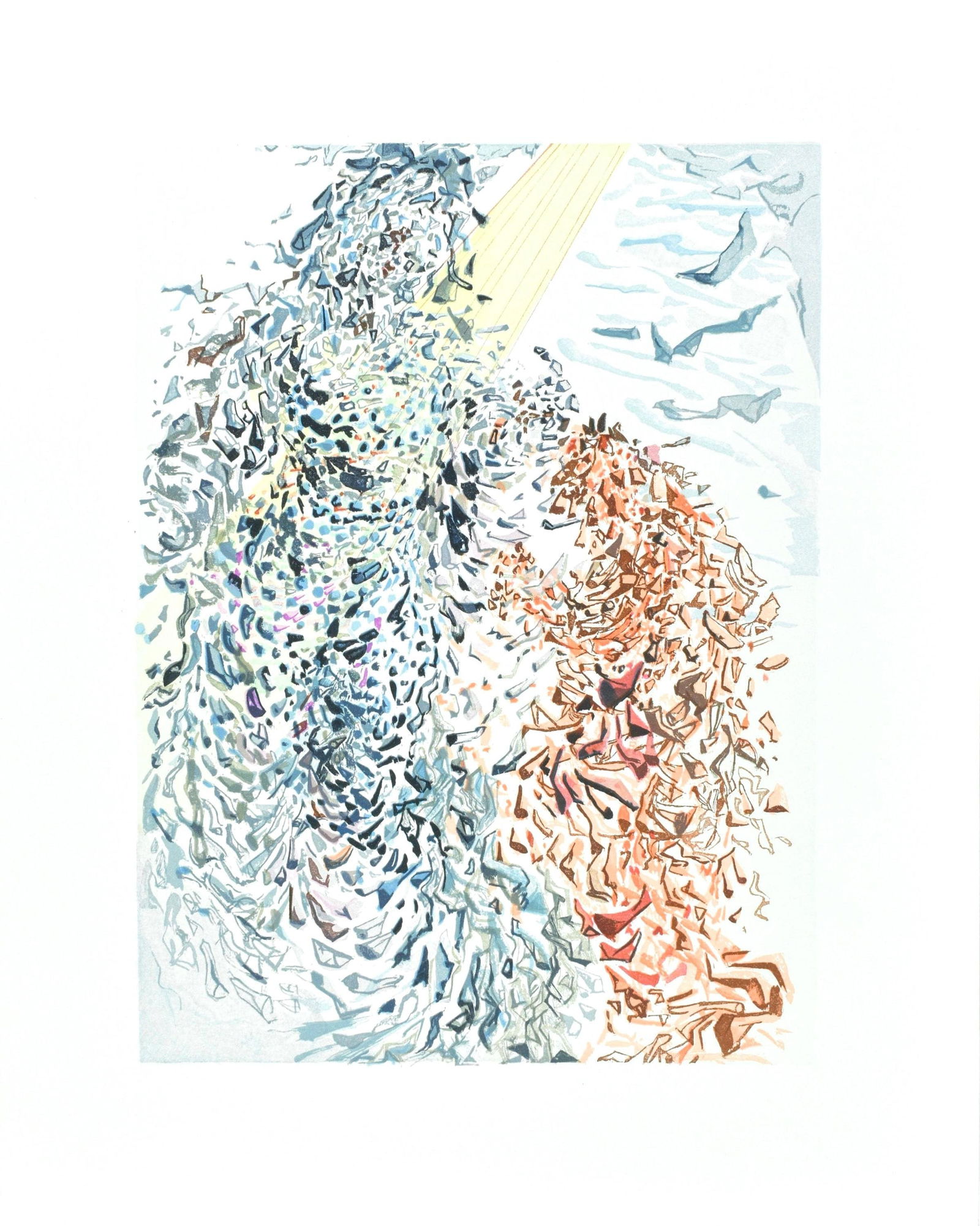 Woodcut - Salvador Dali - Paradiso XI (Michler/ Lpsinger 1039-1138; Field 189-200) - La Divina - 5