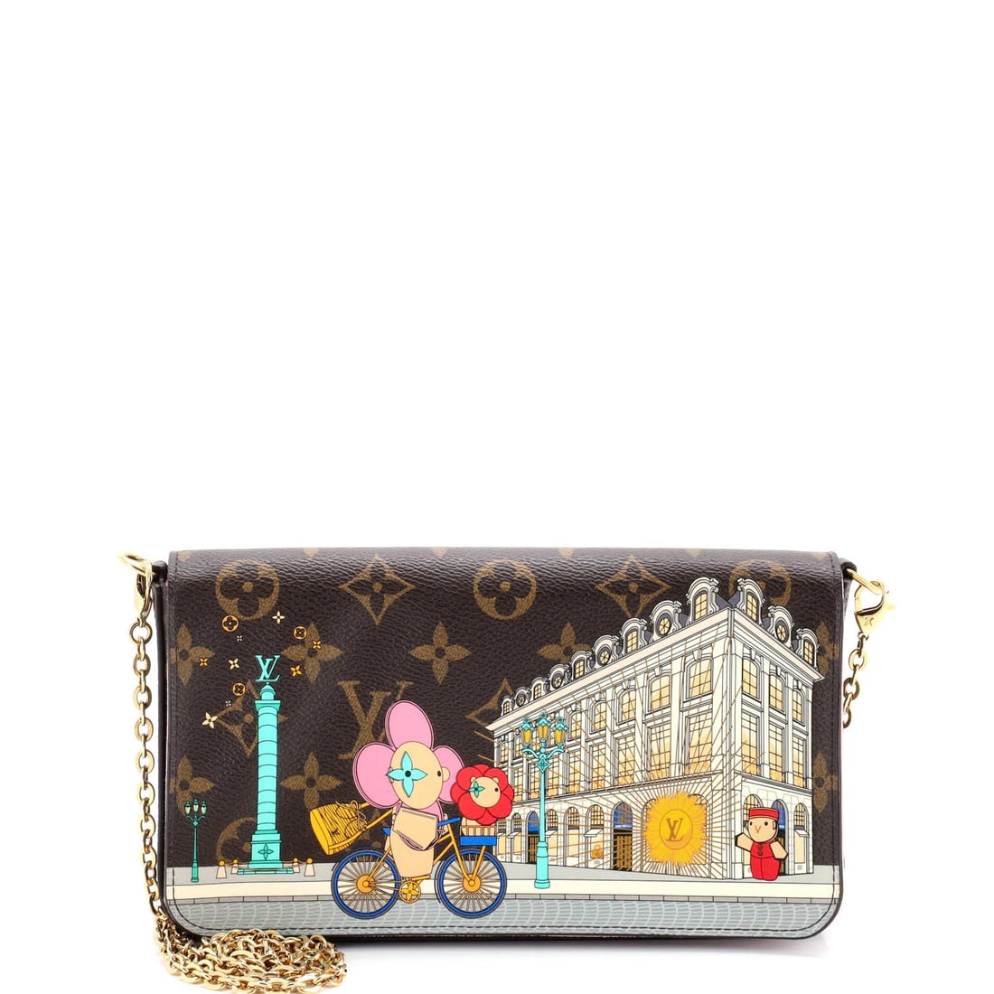 Canvas Louis Vuitton Felicie Pochette Limited Edition Vivienne Xmas Monogram: Canvas Louis Vuitton Felicie Pochette Limited Edition Vivienne Xmas Monogram This listing features Canvas Louis Vuitton Felicie Pochette Limited Edition Vivienne Xmas Monogram. Item specifics are