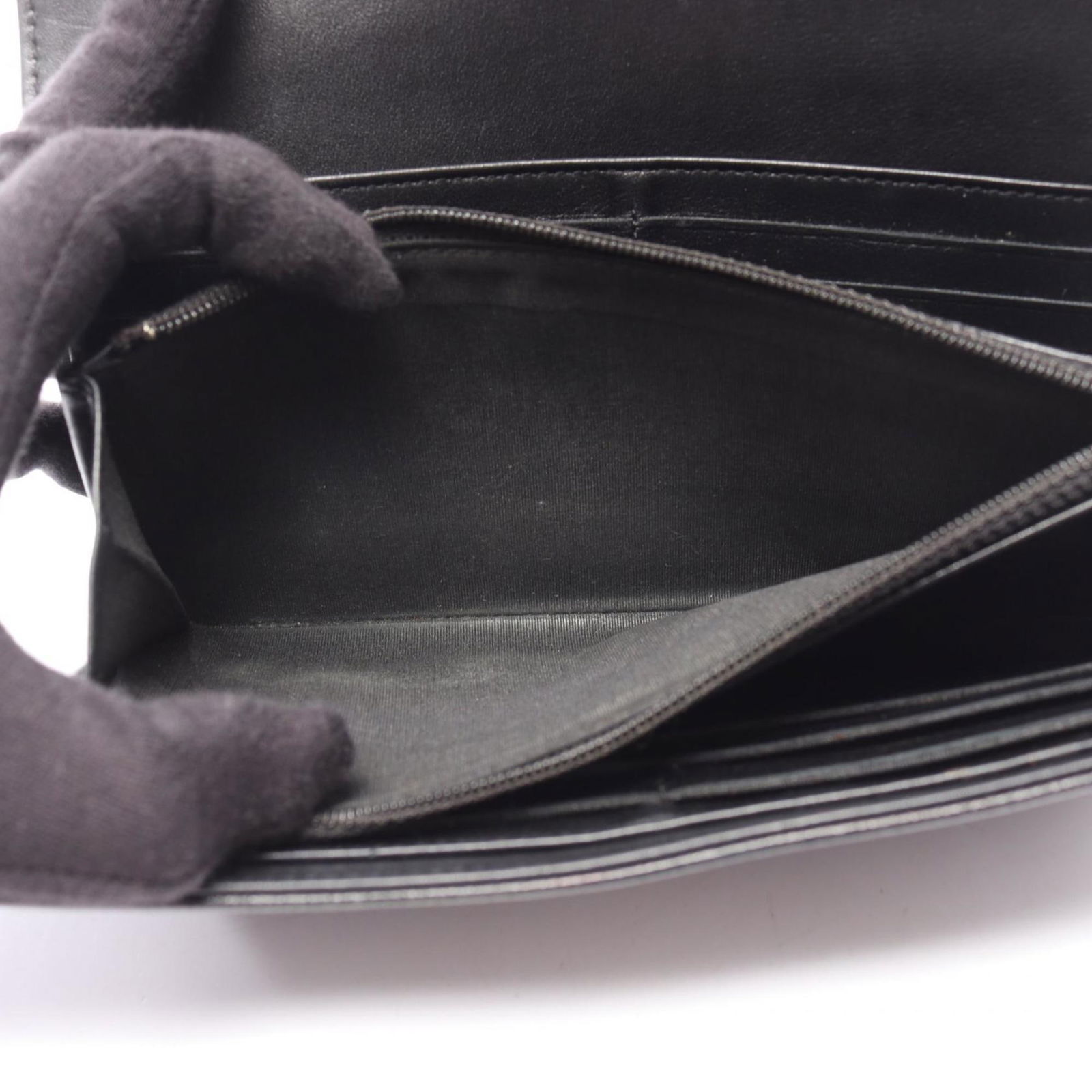 Leather Chanel Long Wallet (Bi-Fold) - 8