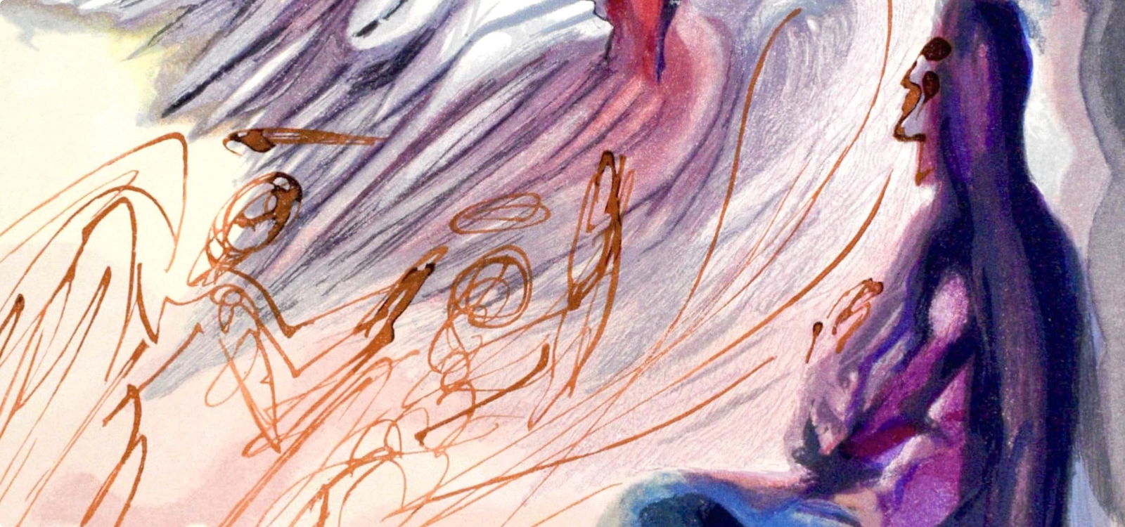 Woodcut - Salvador Dali - Paradiso XIX (Michler/ Lpsinger 1039-1138; Field 189-200) - La Divina - 3