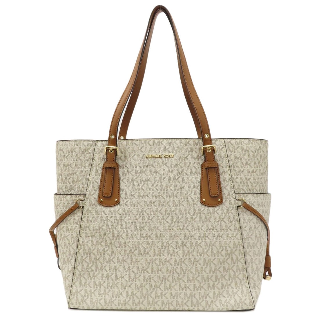 Canvas Michael Kors MK signature Tote Bag Leather Coated: Canvas Michael Kors MK signature Tote Bag Leather Coated This listing features Canvas Michael Kors MK signature Tote Bag Leather Coated. Item specifics are provided below. Item Specifics: Brand: Micha