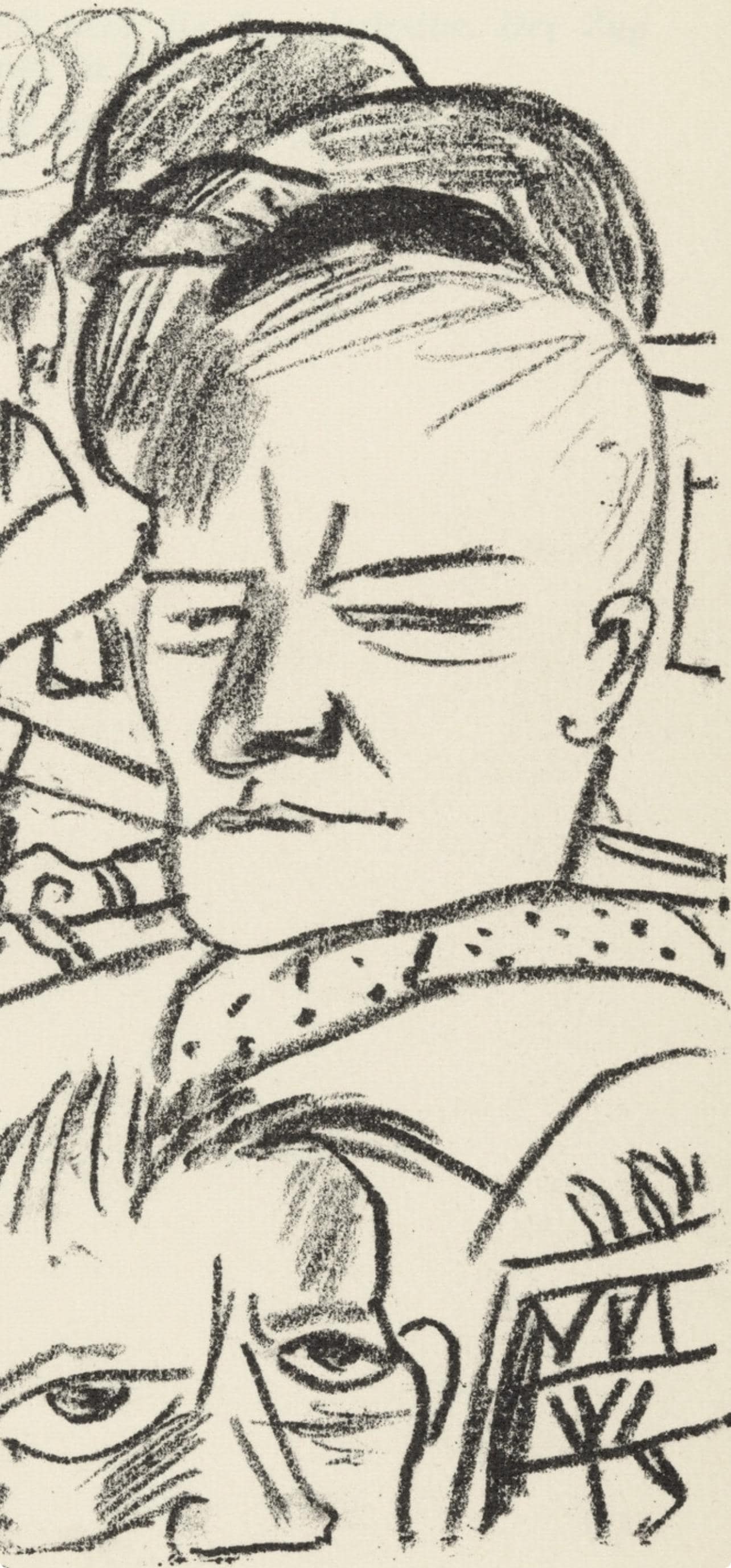 Lithograph - Max Beckmann - Composition (Gallwitz 286; Hofmaier 323-329; Rifkind 150 1-7) - Der - 2