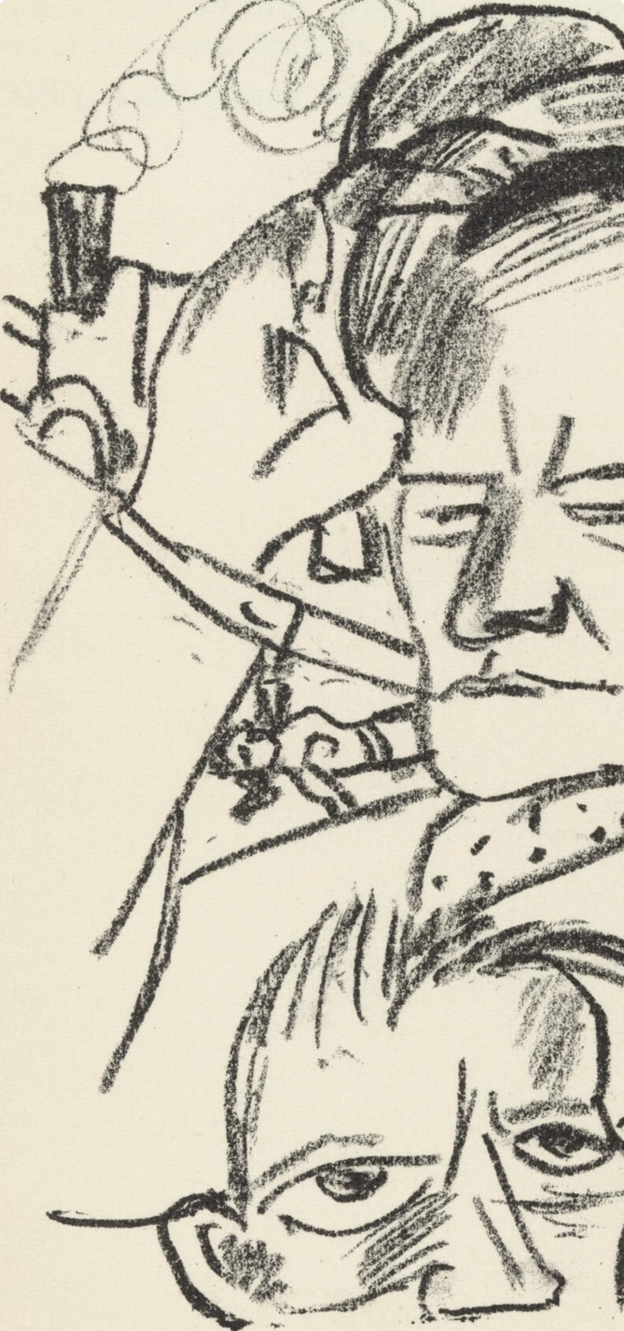 Lithograph - Max Beckmann - Composition (Gallwitz 286; Hofmaier 323-329; Rifkind 150 1-7) - Der - 3