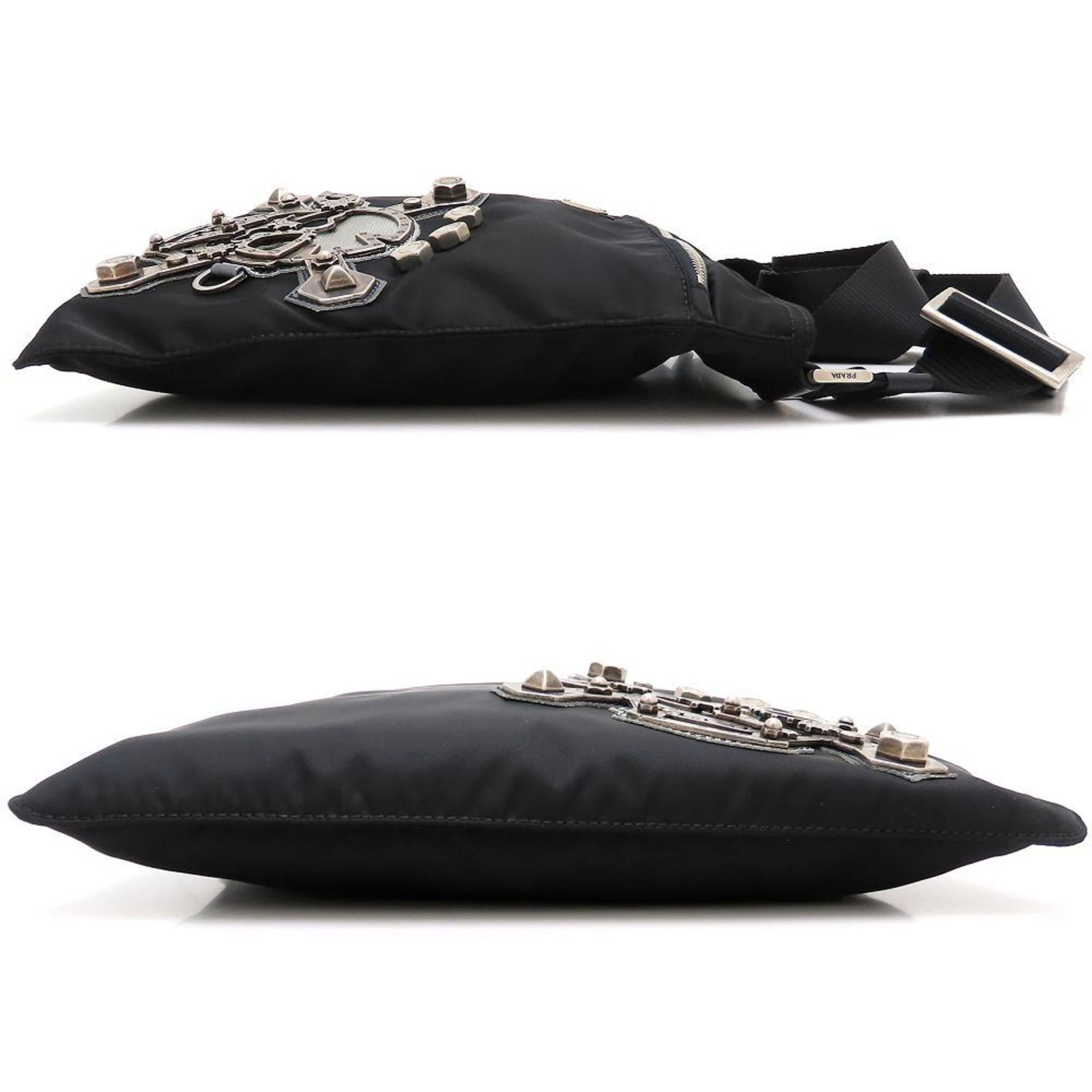 Saffiano Triangle - Prada Shoulder Bag Nylon - 2