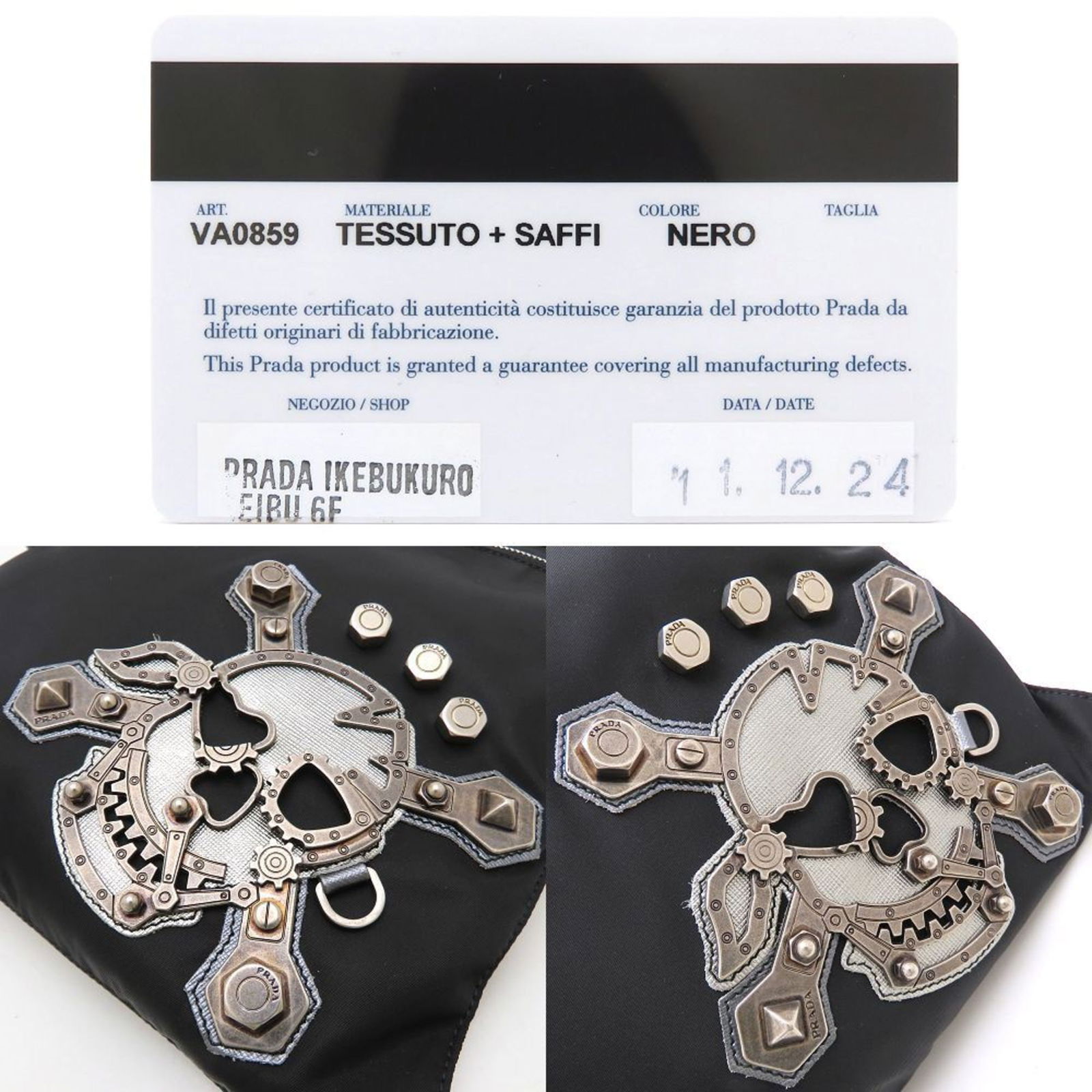 Saffiano Triangle - Prada Shoulder Bag Nylon - 4