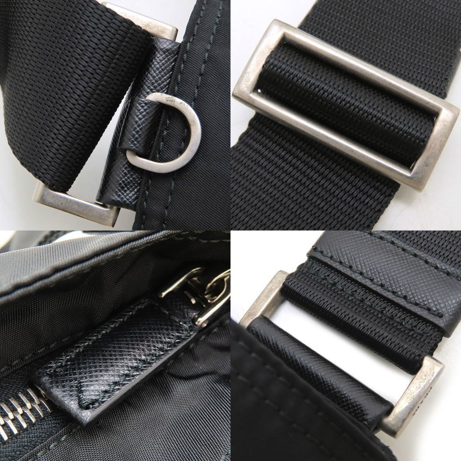 Saffiano Triangle - Prada Shoulder Bag Nylon - 5