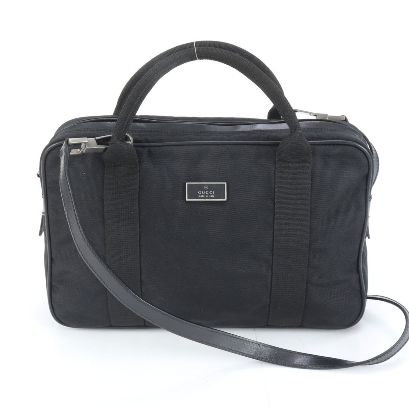 Nylon - Gucci Handbag - Shoulder Bag - Tote Bag Leather (1 of 10)