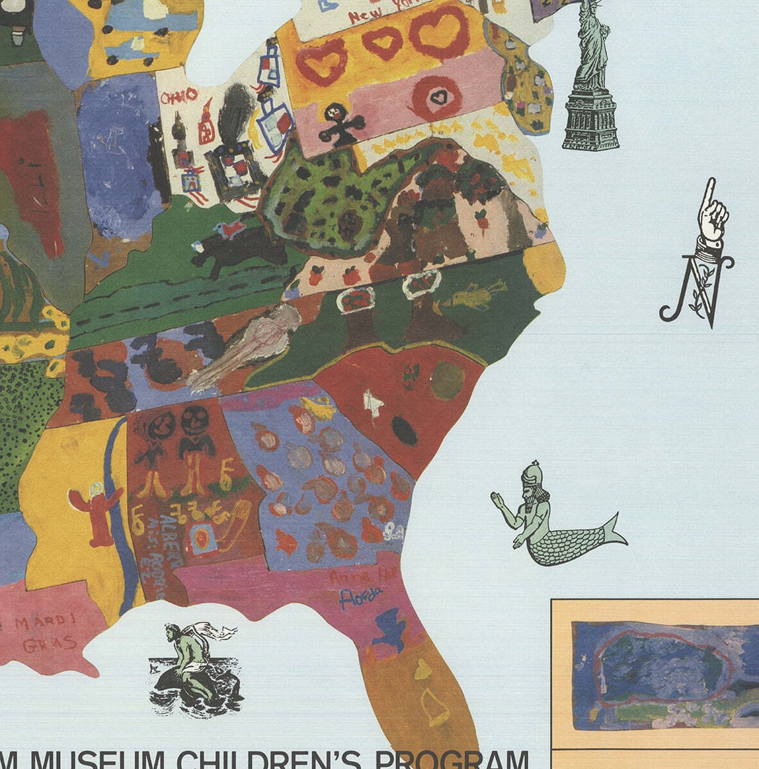 1989 ARTIST UNKNOWN A Year with Children 24" x 36" Offset Lithograph - 3