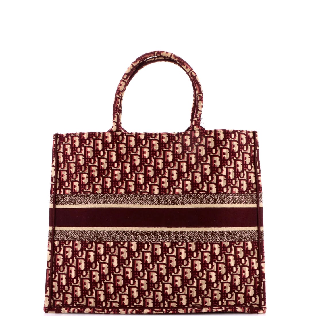 Large Christian Dior Book Tote Oblique Canvas - 3