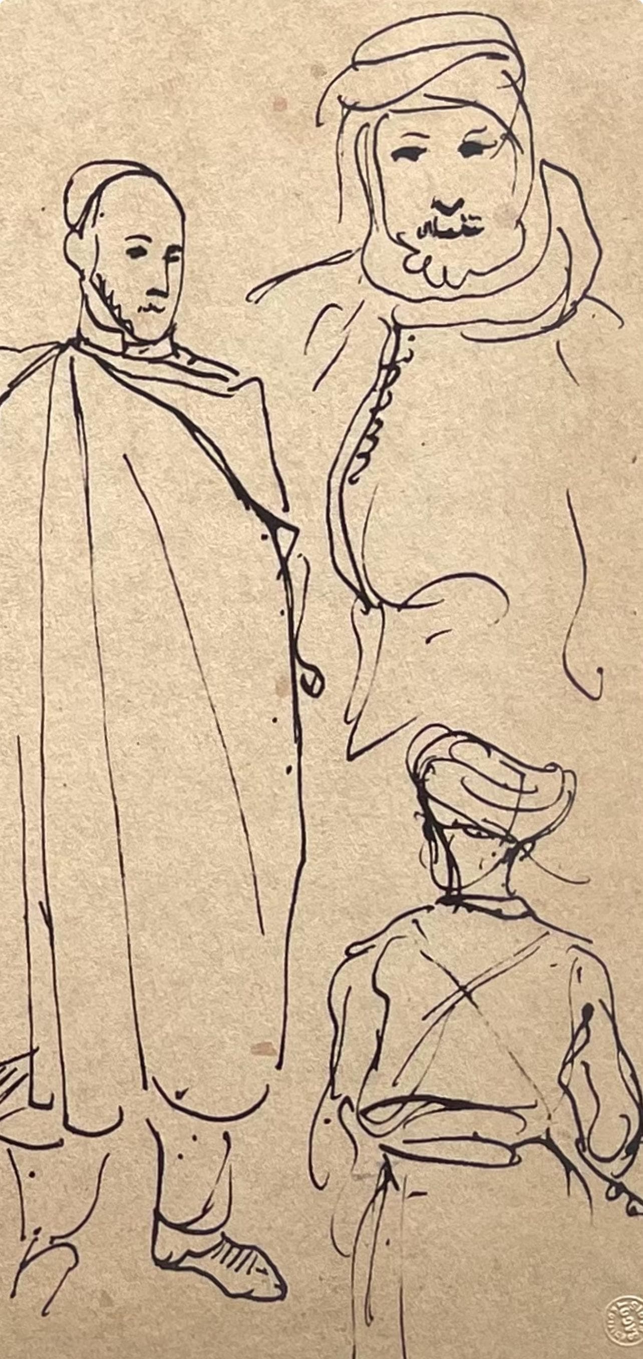 Lithograph - Eugne Delacroix - Composition - Trente et un Dessins et Aquarelles du Maroc - 2