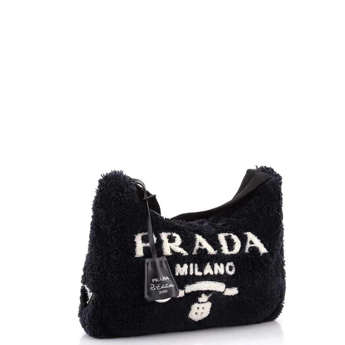 Mini Prada Re-Edition 2000 Hobo Terry Cloth - 2