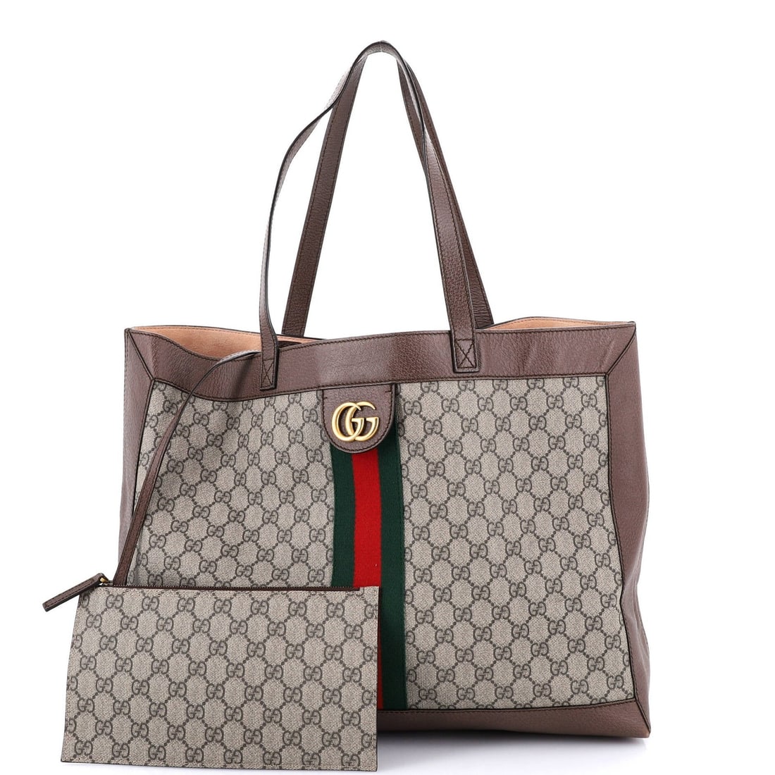 West Gucci Disney Three Little Pigs Ophidia Soft Open Tote GG Coated Canvas East - 2