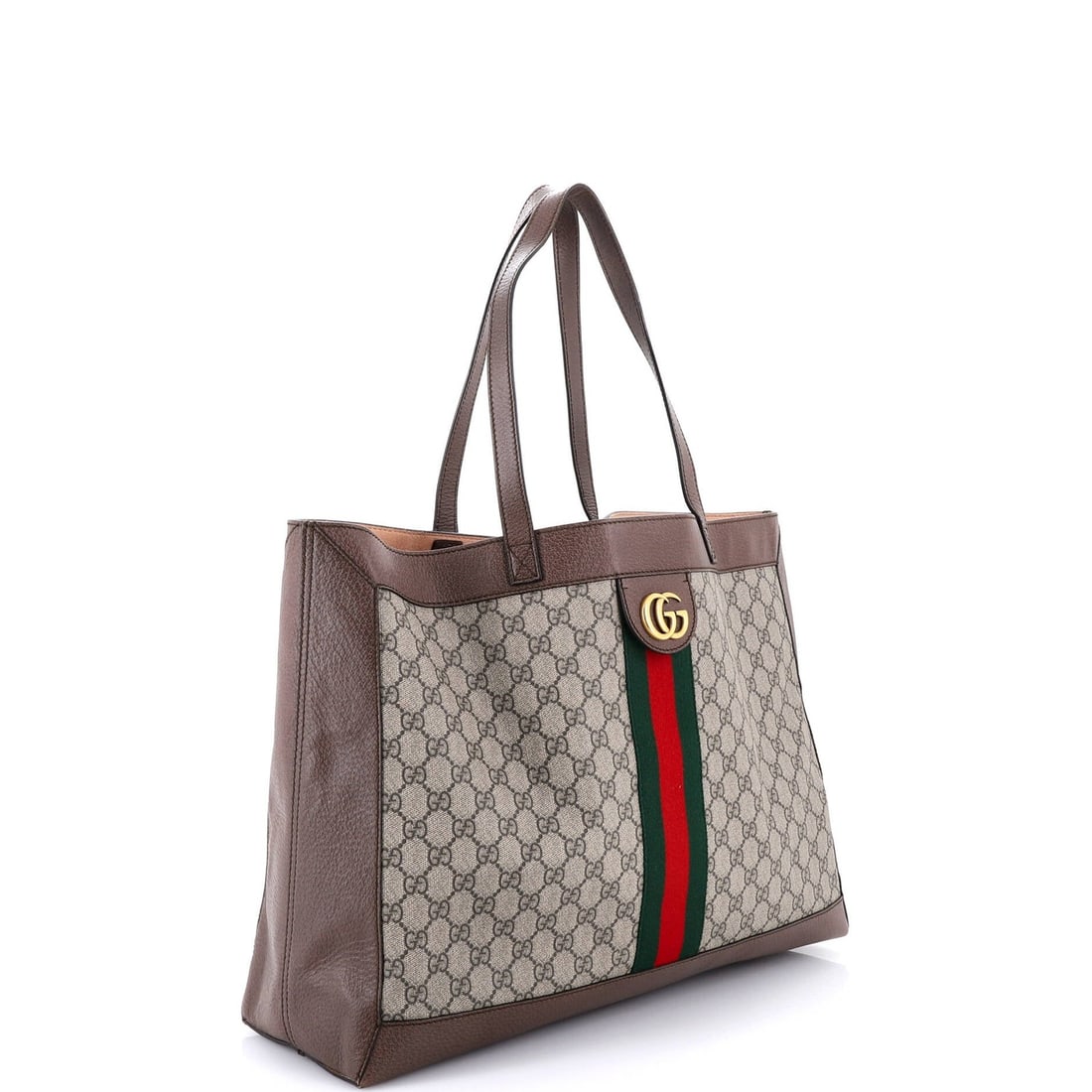 West Gucci Disney Three Little Pigs Ophidia Soft Open Tote GG Coated Canvas East - 3