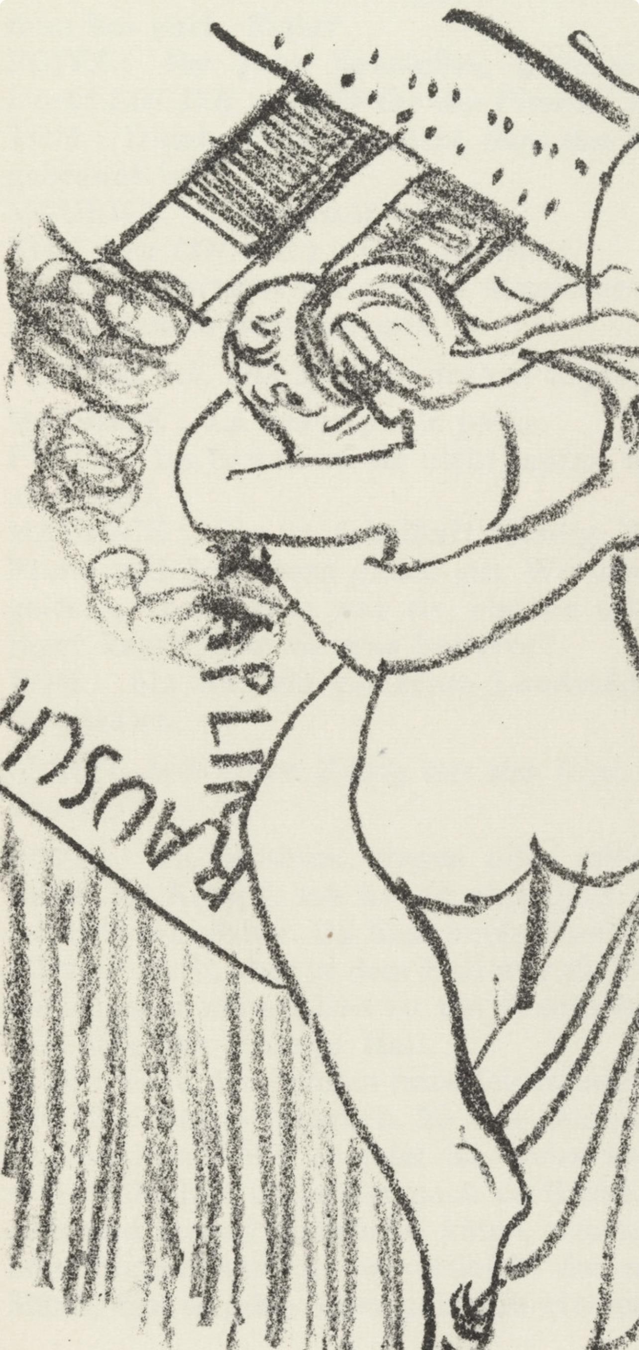 Lithograph - Max Beckmann - Composition (Gallwitz 286; Hofmaier 323-329; Rifkind 150 1-7) - Der - 2