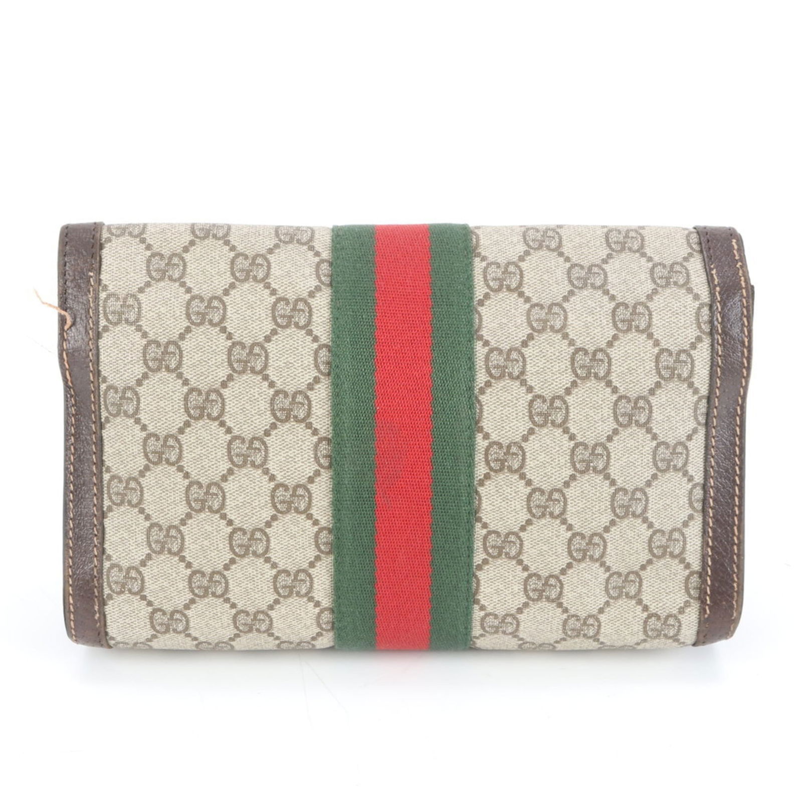 Coated Canvas - Gucci Clutch Bag Leather - 2