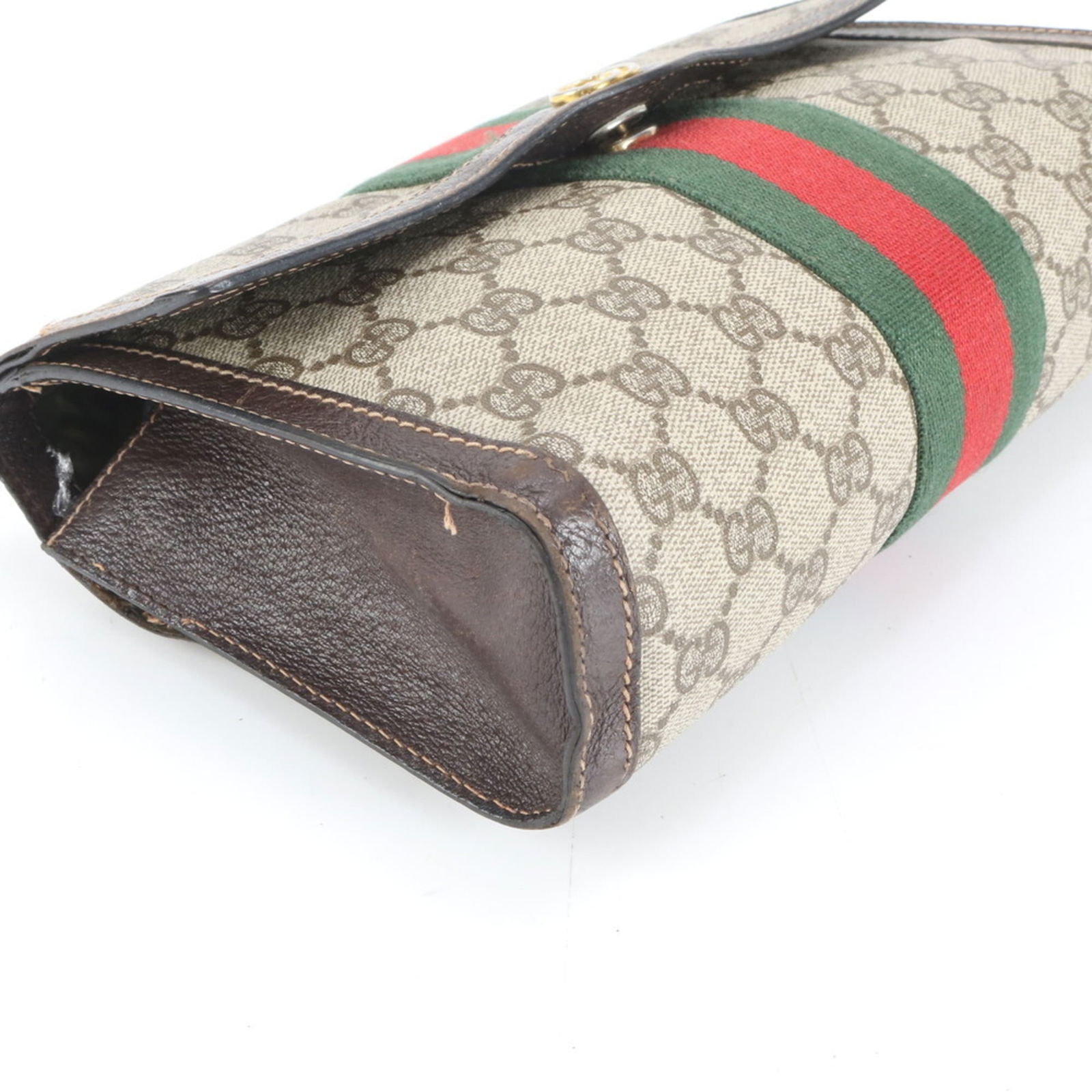 Coated Canvas - Gucci Clutch Bag Leather - 3