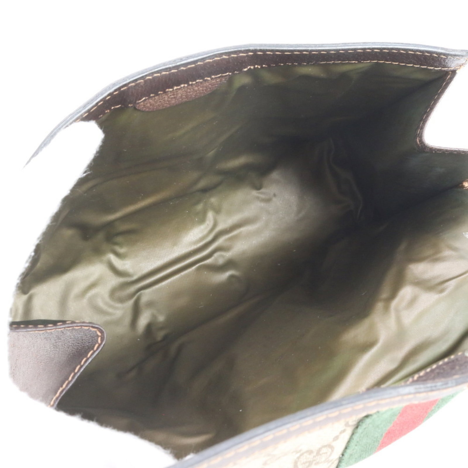 Coated Canvas - Gucci Clutch Bag Leather - 6