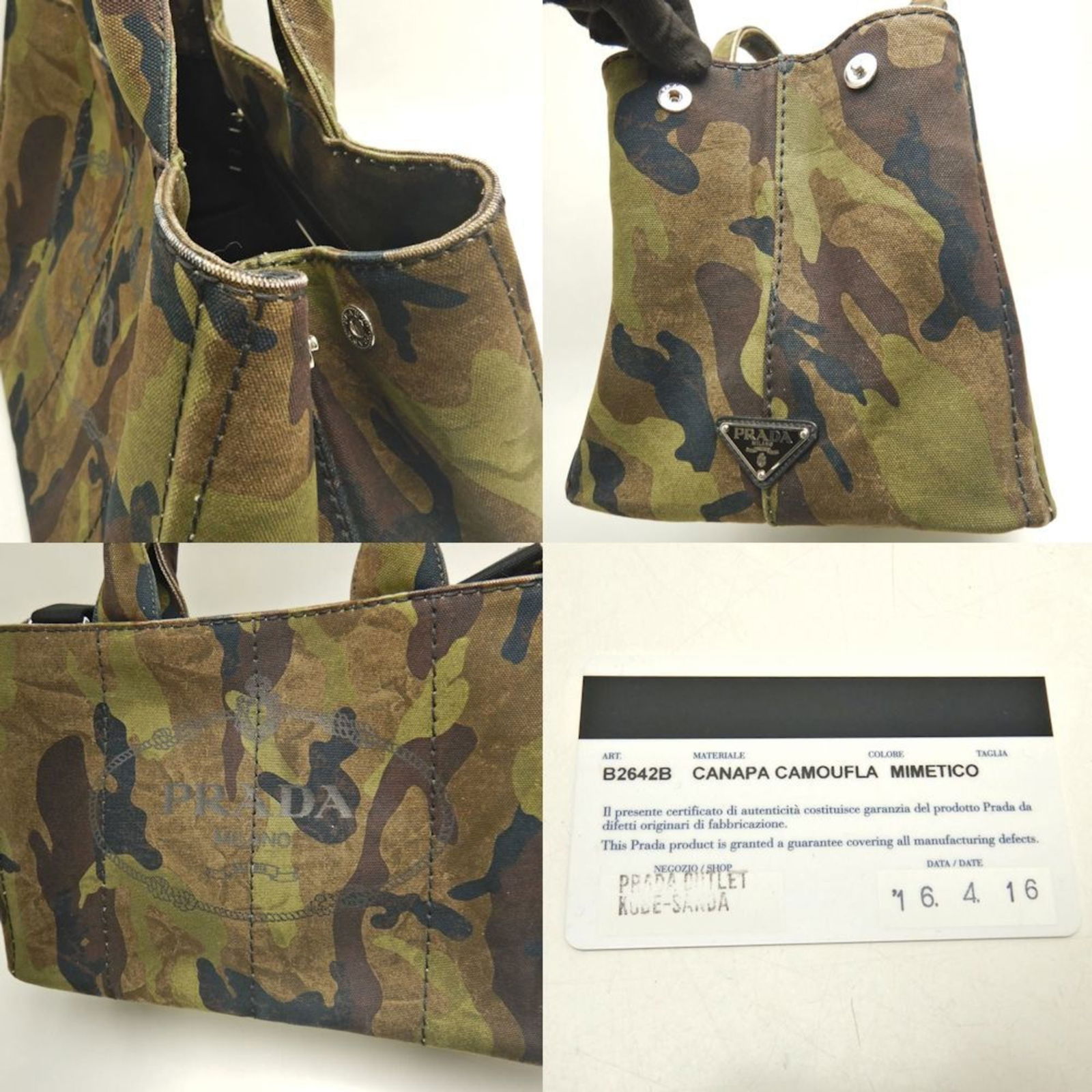 Canvas Prada Tote Bag - 6