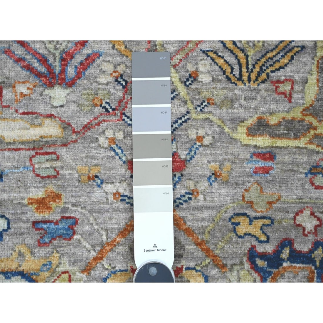 Rug 3'x10'10" Gray Bijar Garus Design Hand Knotted Wool Runner Oriental - 3