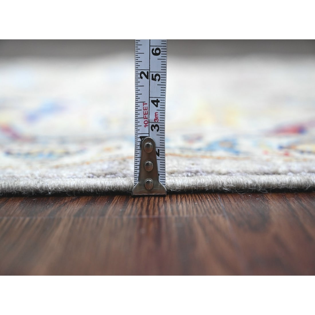 Rug 3'x10'10" Gray Bijar Garus Design Hand Knotted Wool Runner Oriental - 5