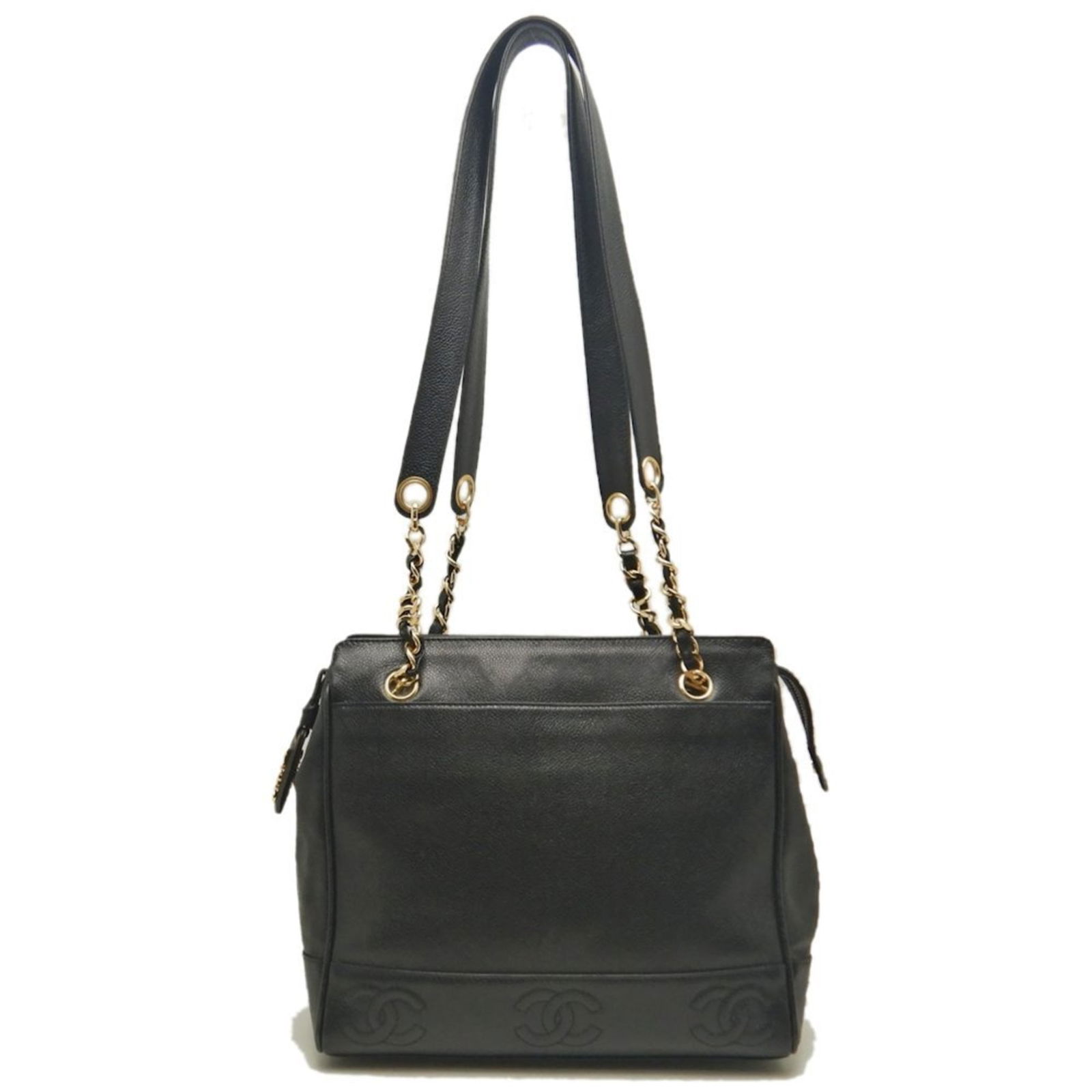 Calfskin Chanel Shoulder Bag Grained (1 of 10)