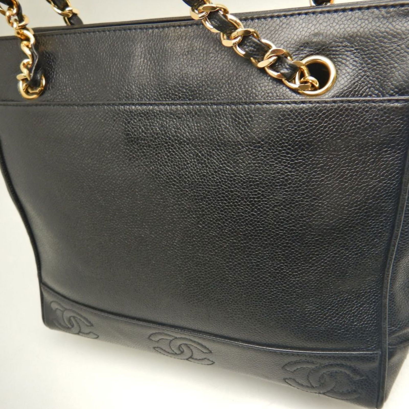 Calfskin Chanel Shoulder Bag Grained - 4