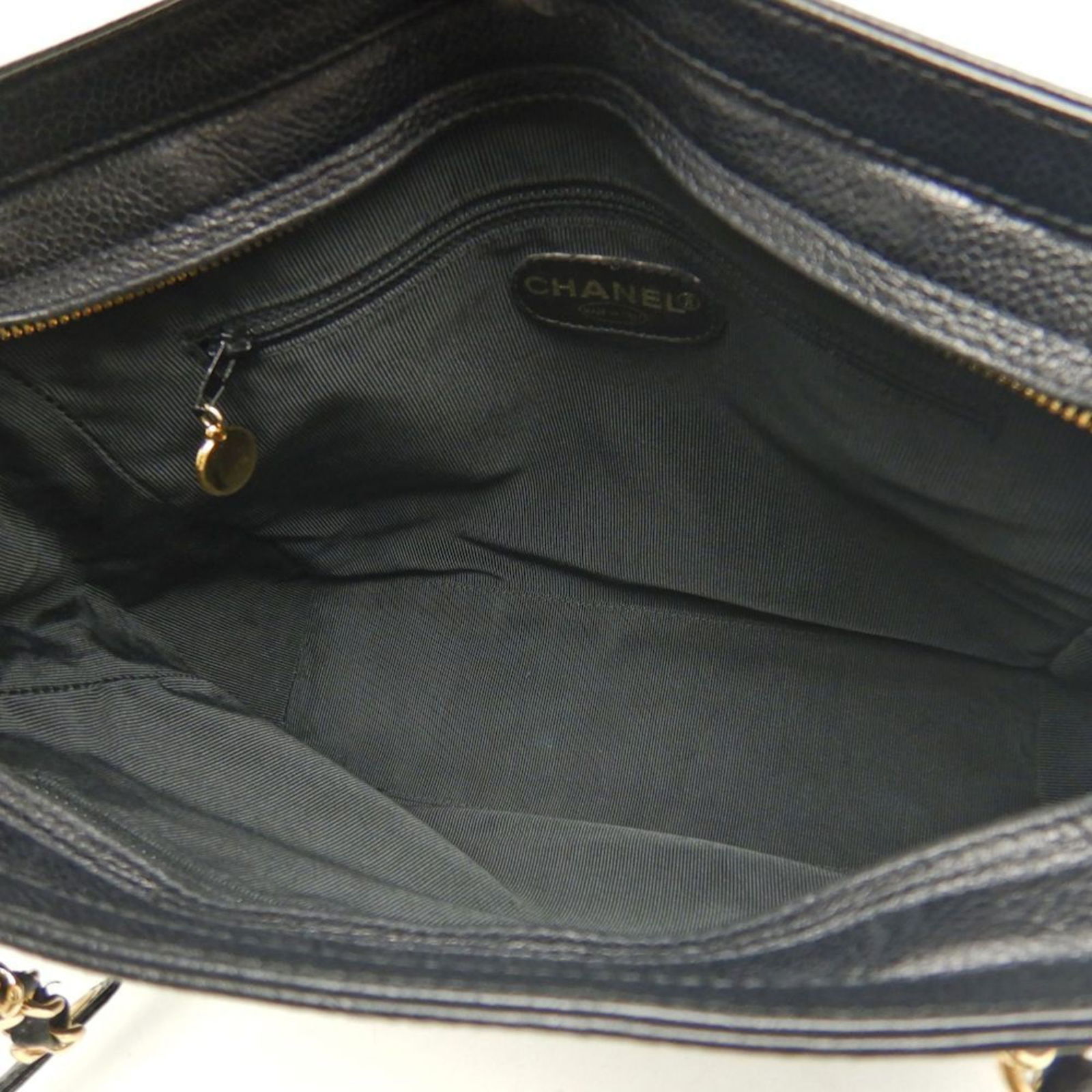 Calfskin Chanel Shoulder Bag Grained - 8