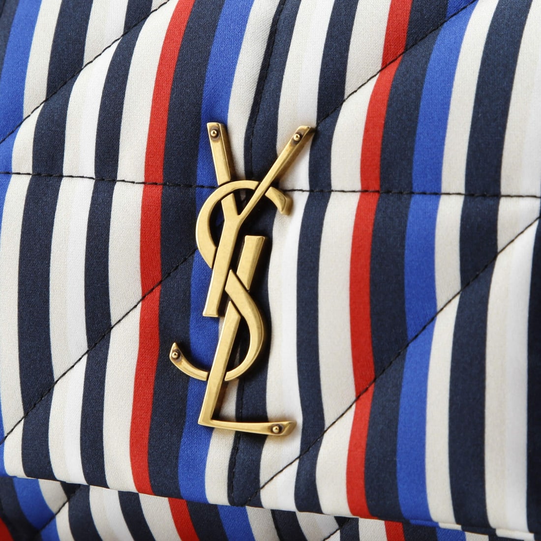 Medium Saint Laurent Jamie Flap Bag Quilted Printed Silk - 6