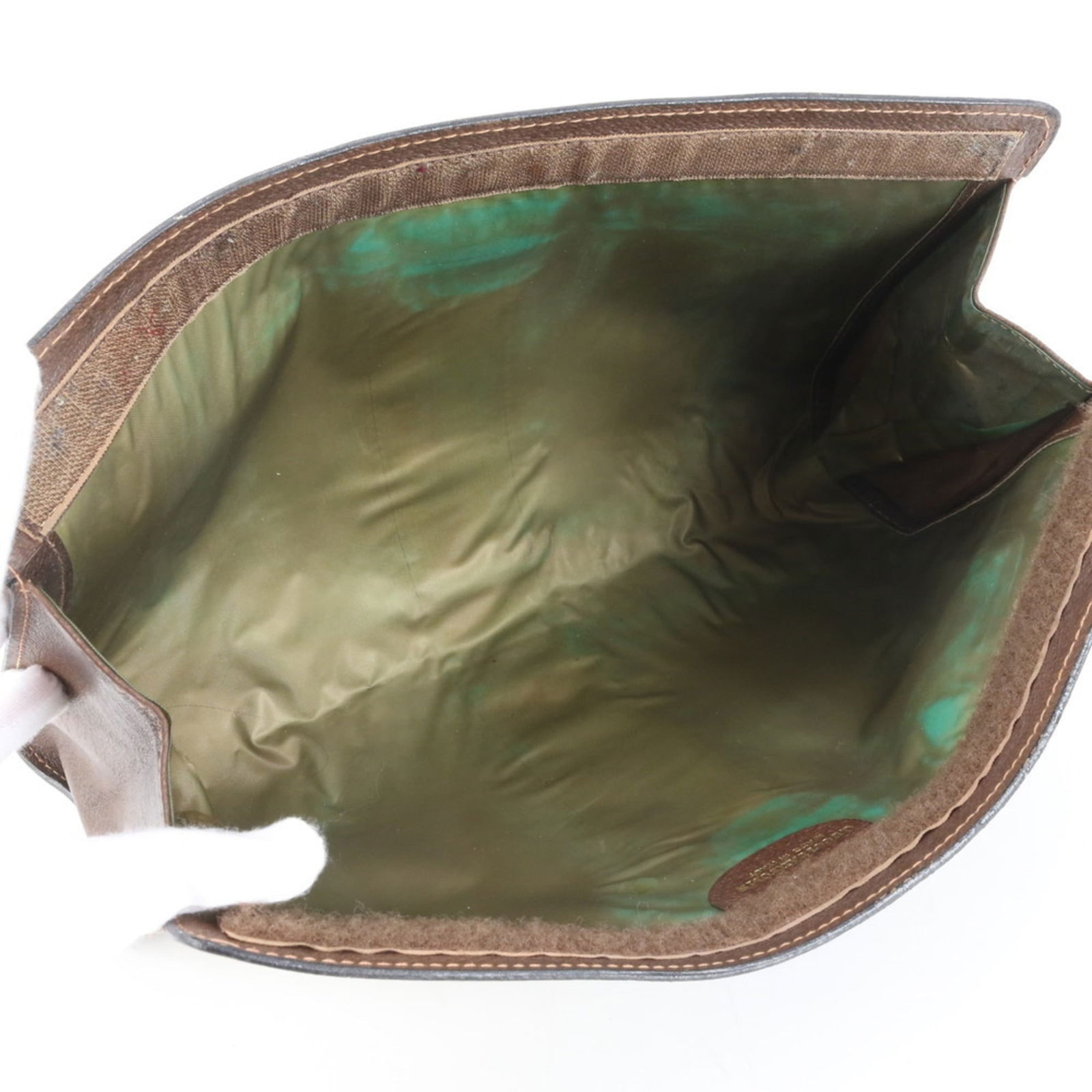 Coated Canvas - Gucci Clutch Bag - Pouch Leather - 6