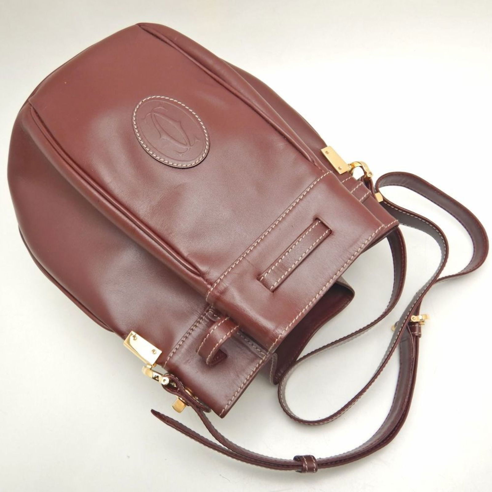 Leather Cartier Shoulder Bag - 3
