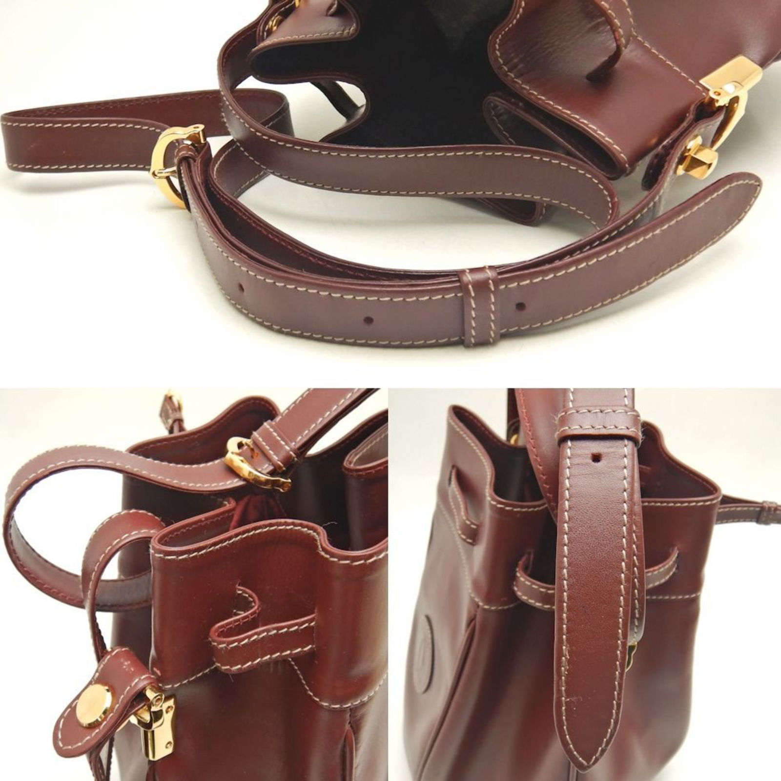 Leather Cartier Shoulder Bag - 6