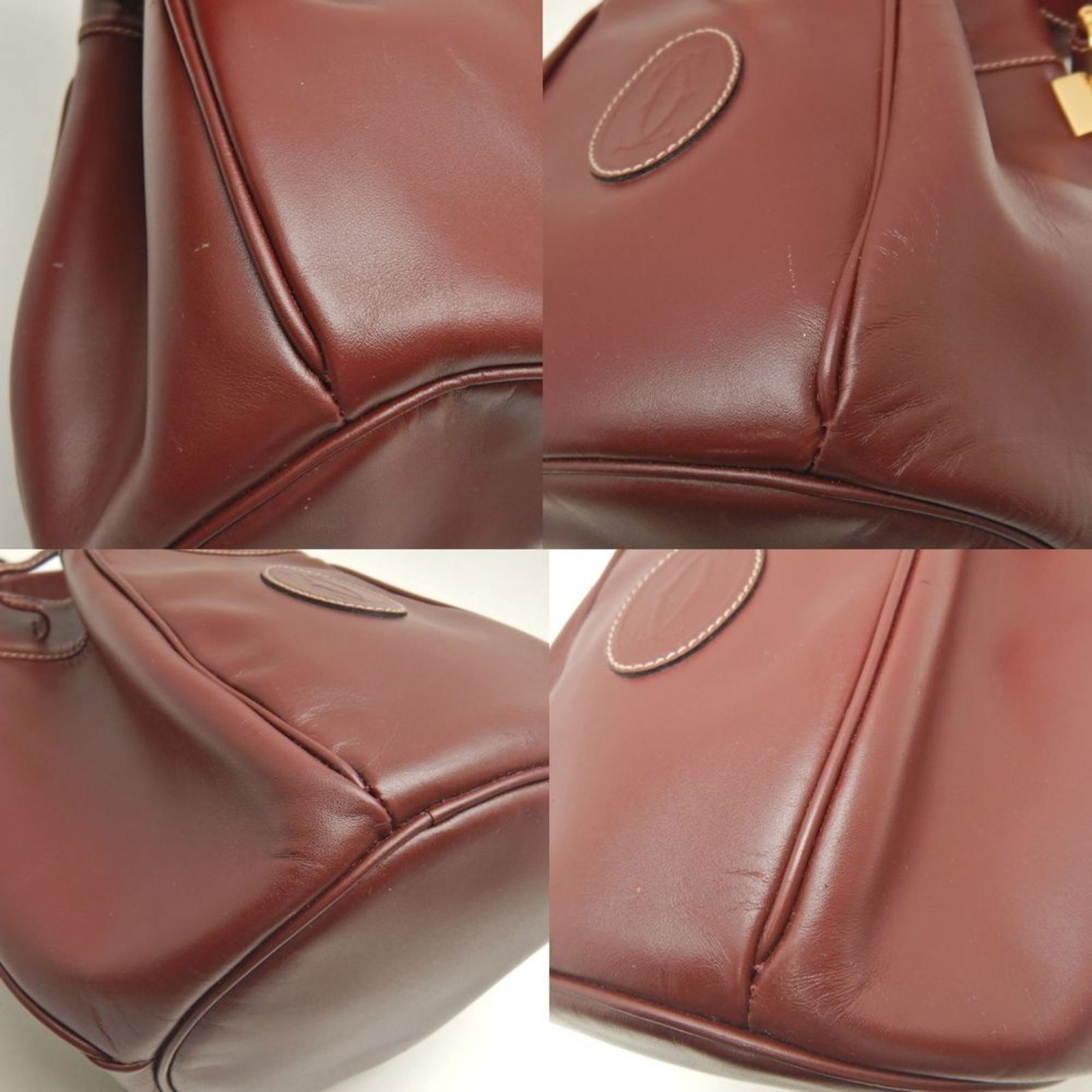 Leather Cartier Shoulder Bag - 7