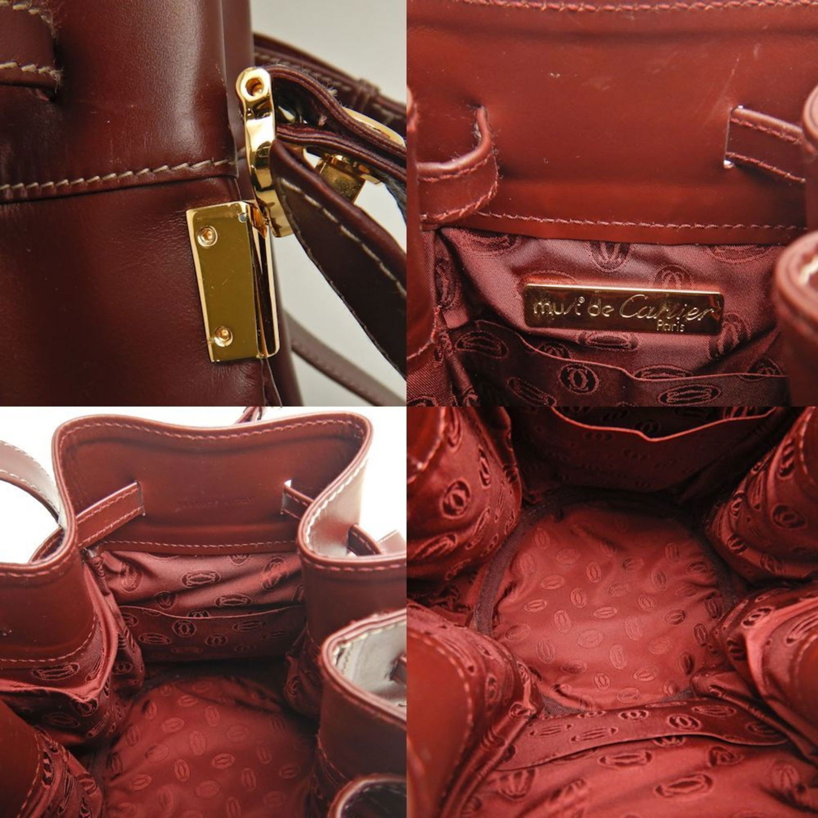 Leather Cartier Shoulder Bag - 9