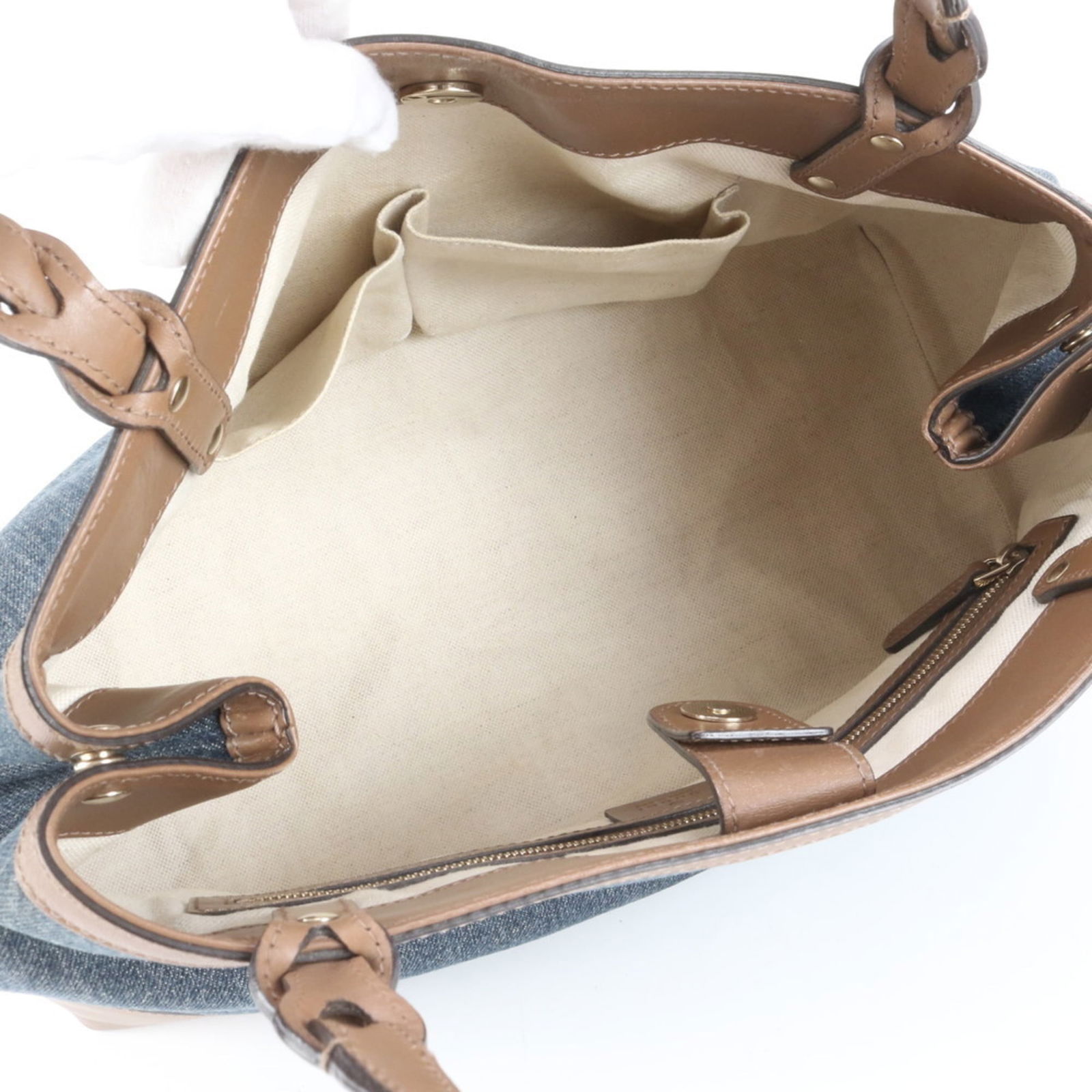 Canvas - Gucci Handbag - Shoulder Bag - Tote Bag Leather - 7